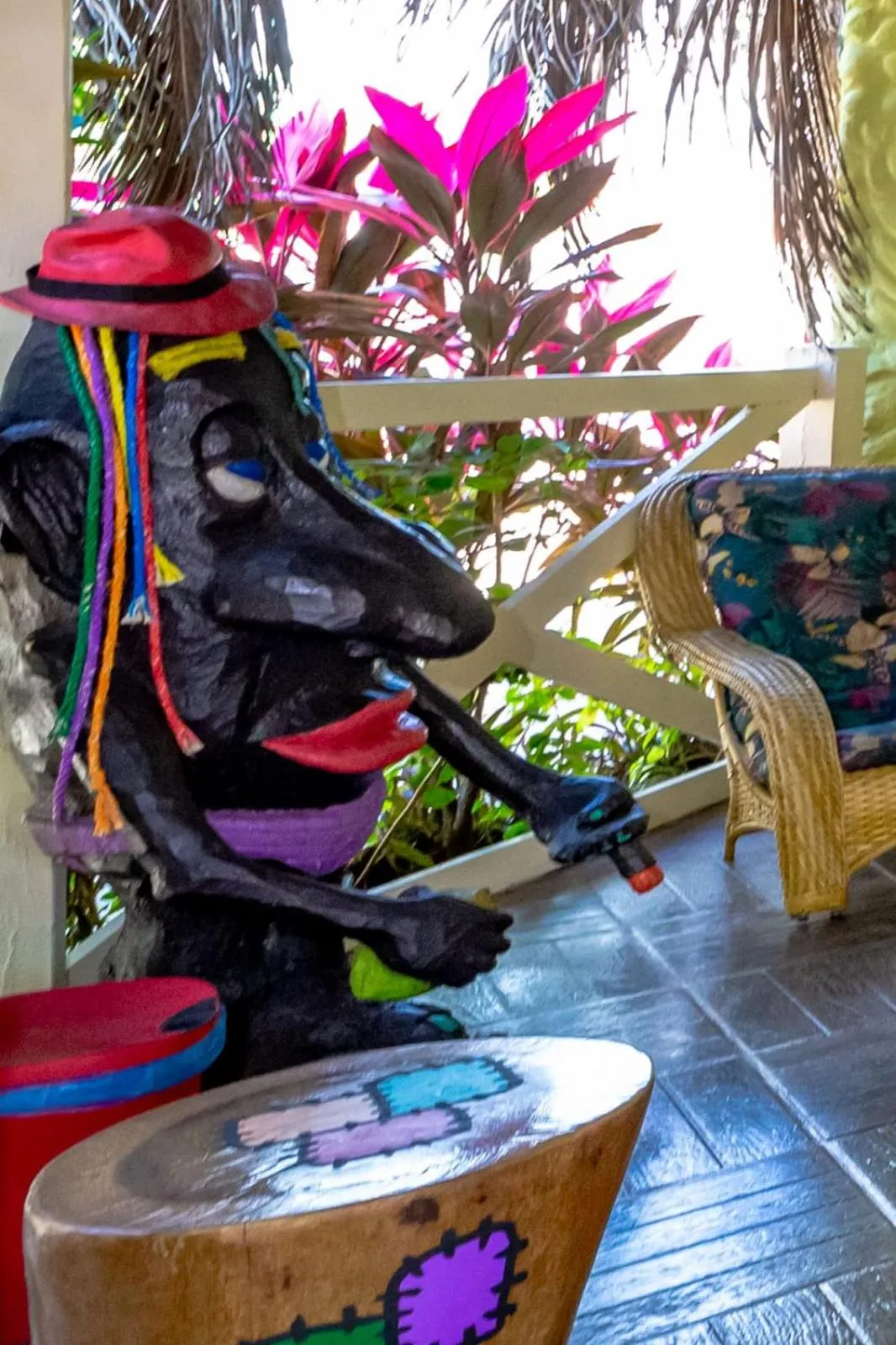 Decorative detail in Pousada das Galinhas