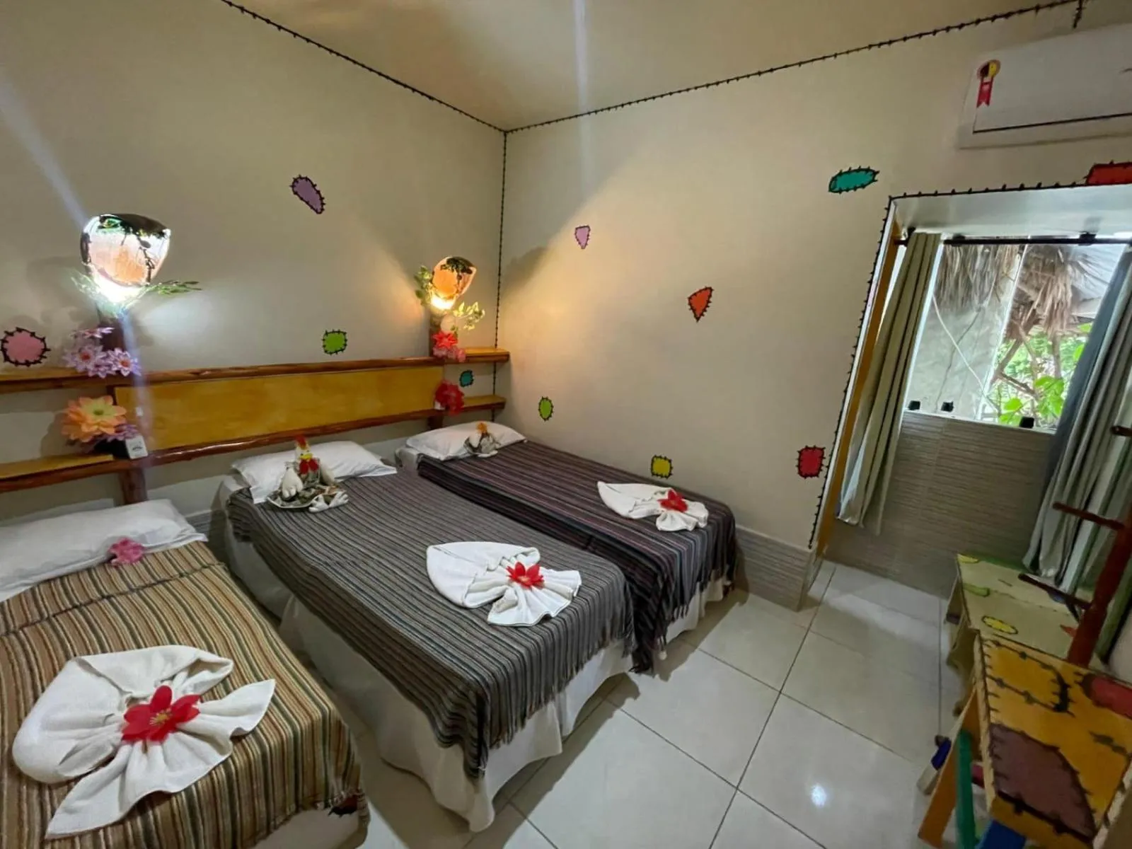 Bed in Pousada das Galinhas