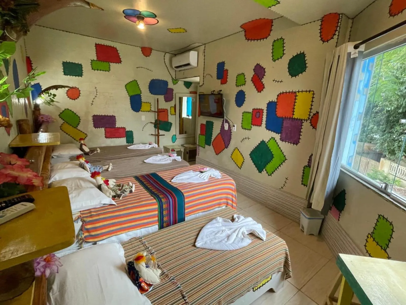 Bed in Pousada das Galinhas