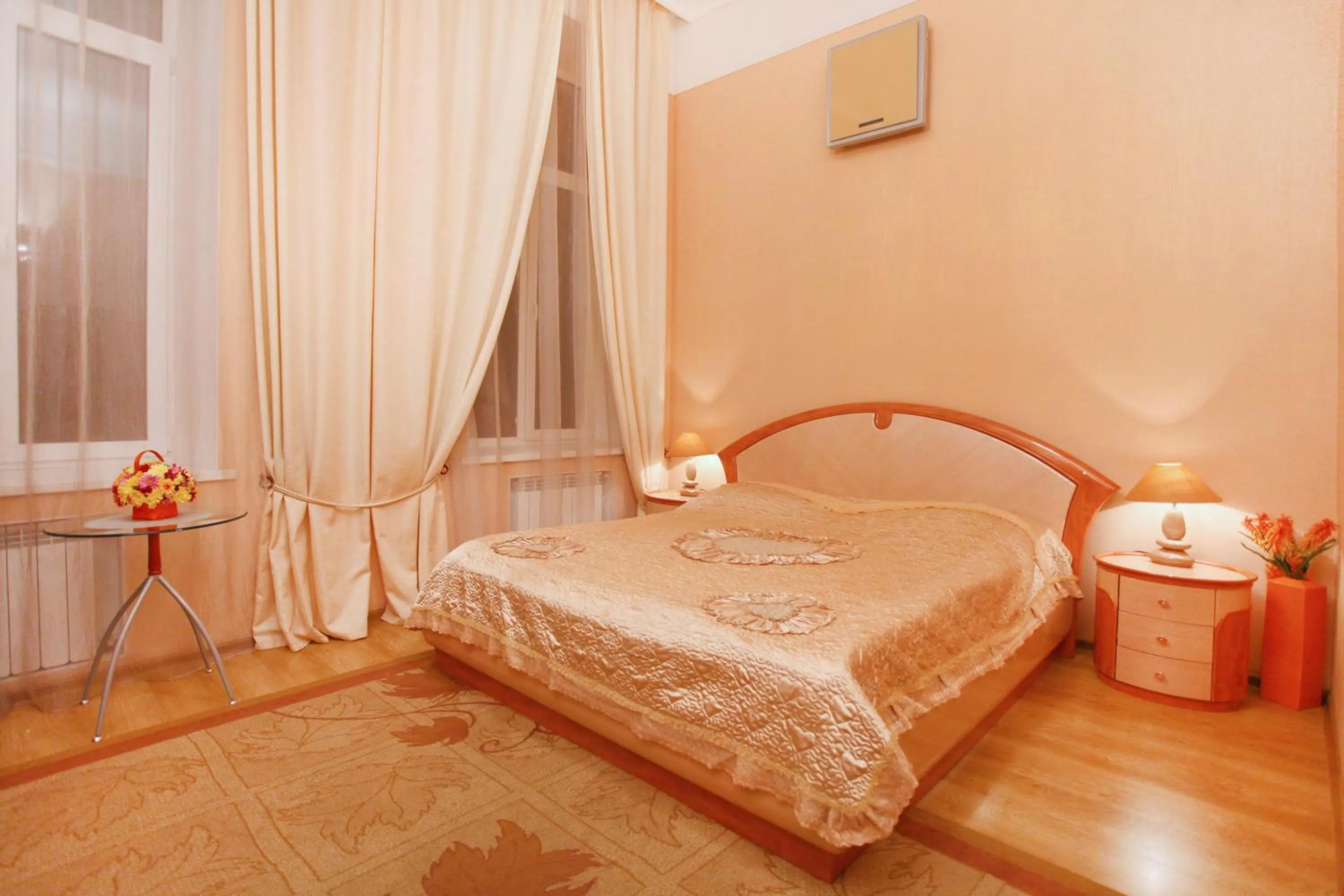 Bed in Ekaterina Hotel