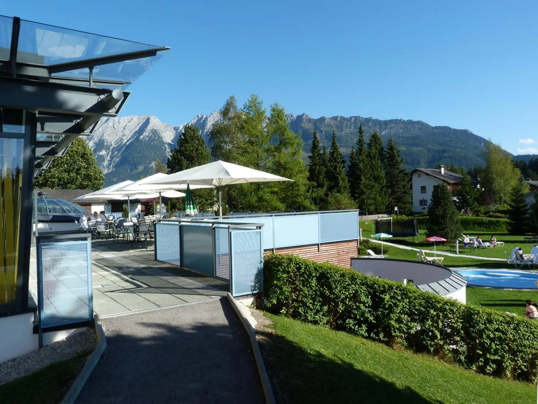 Balcony/Terrace in Hotel-Restaurant Grimmingblick