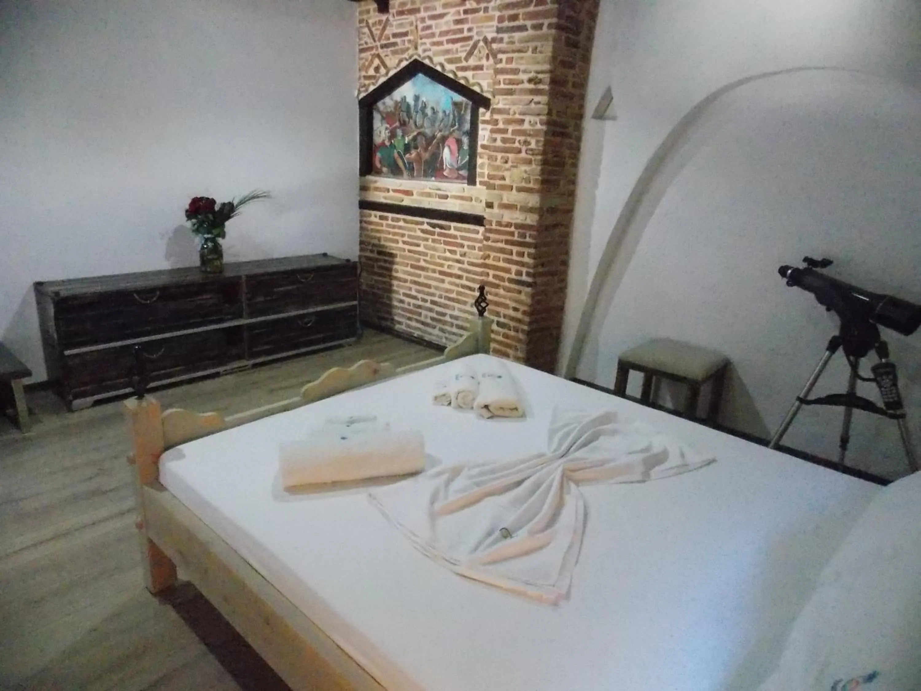 Bed in Sunset Suites