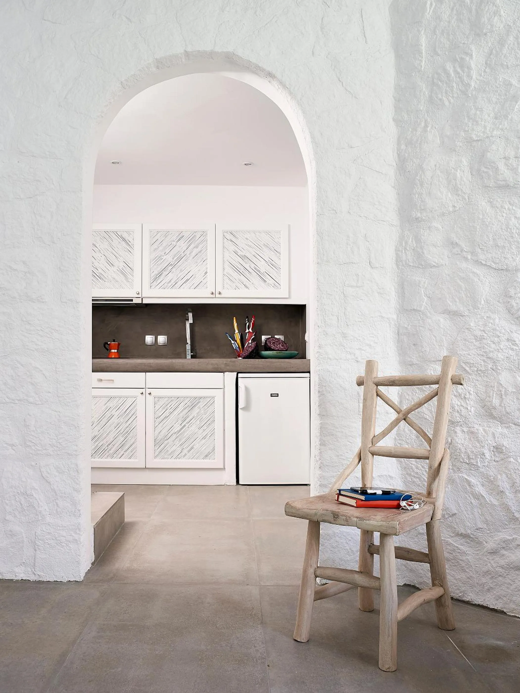 Kitchen or kitchenette in Delmar Apartments & Suites Milos - Delmar Collection