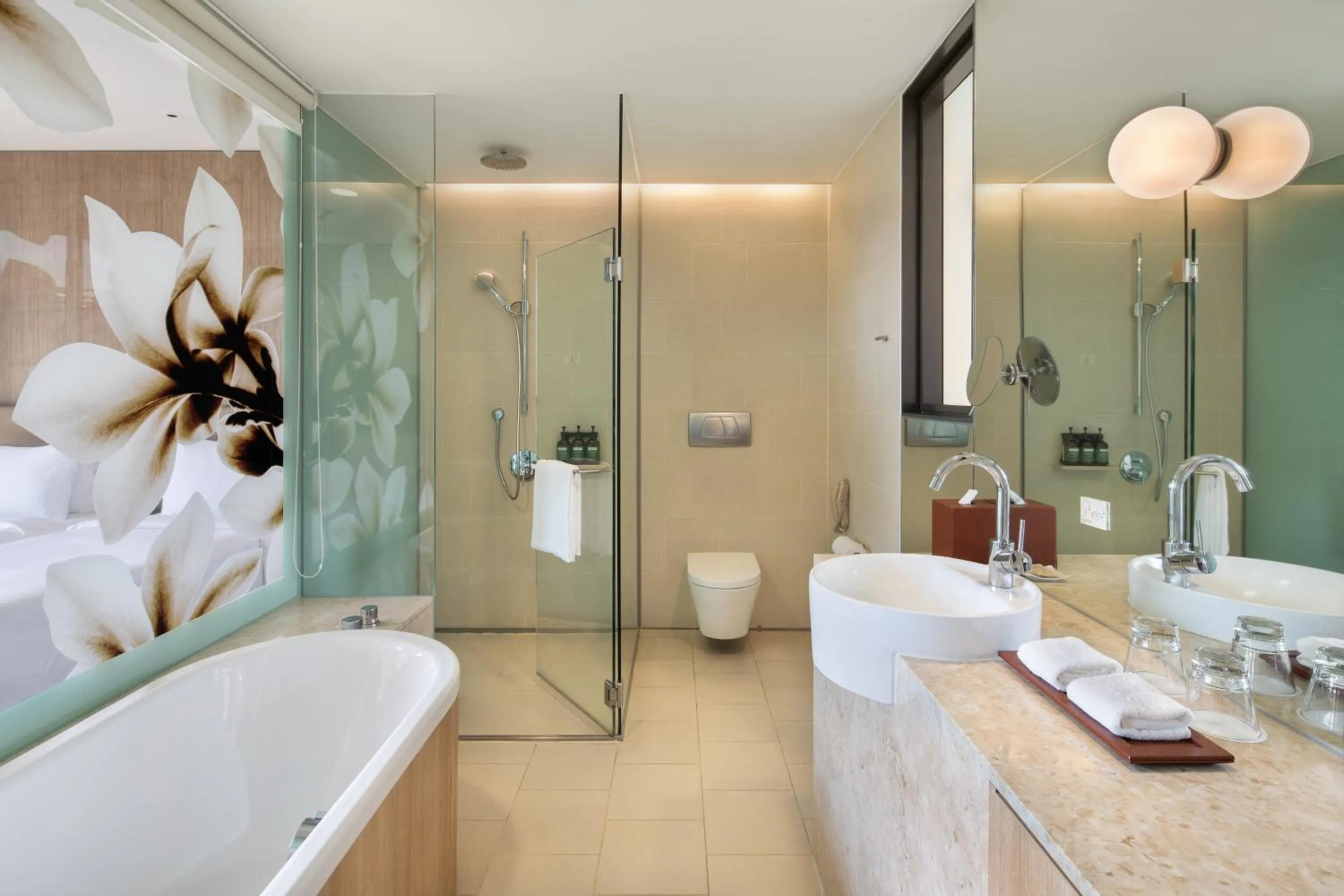 Shower in Crowne Plaza Changi Airport by IHG
