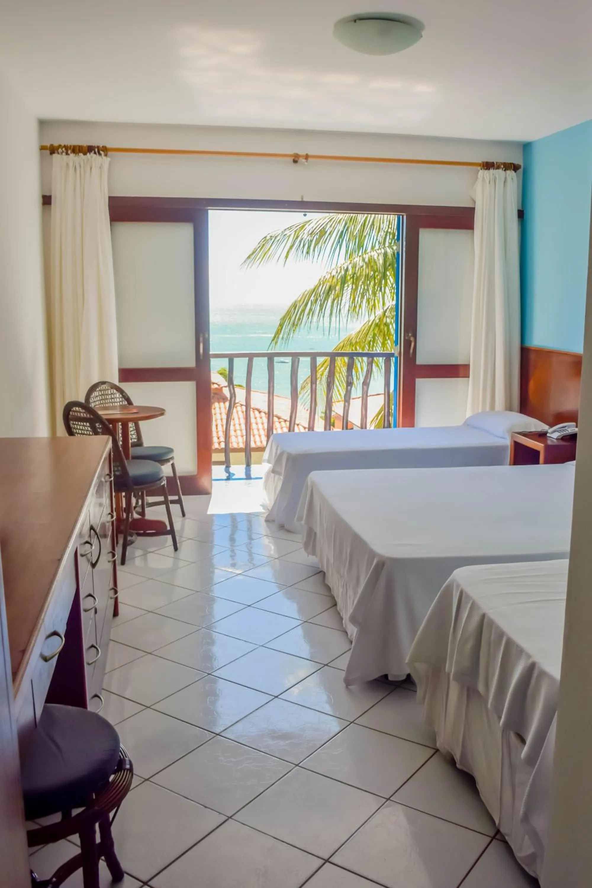 Balcony/Terrace, Bed in D Beach Resort