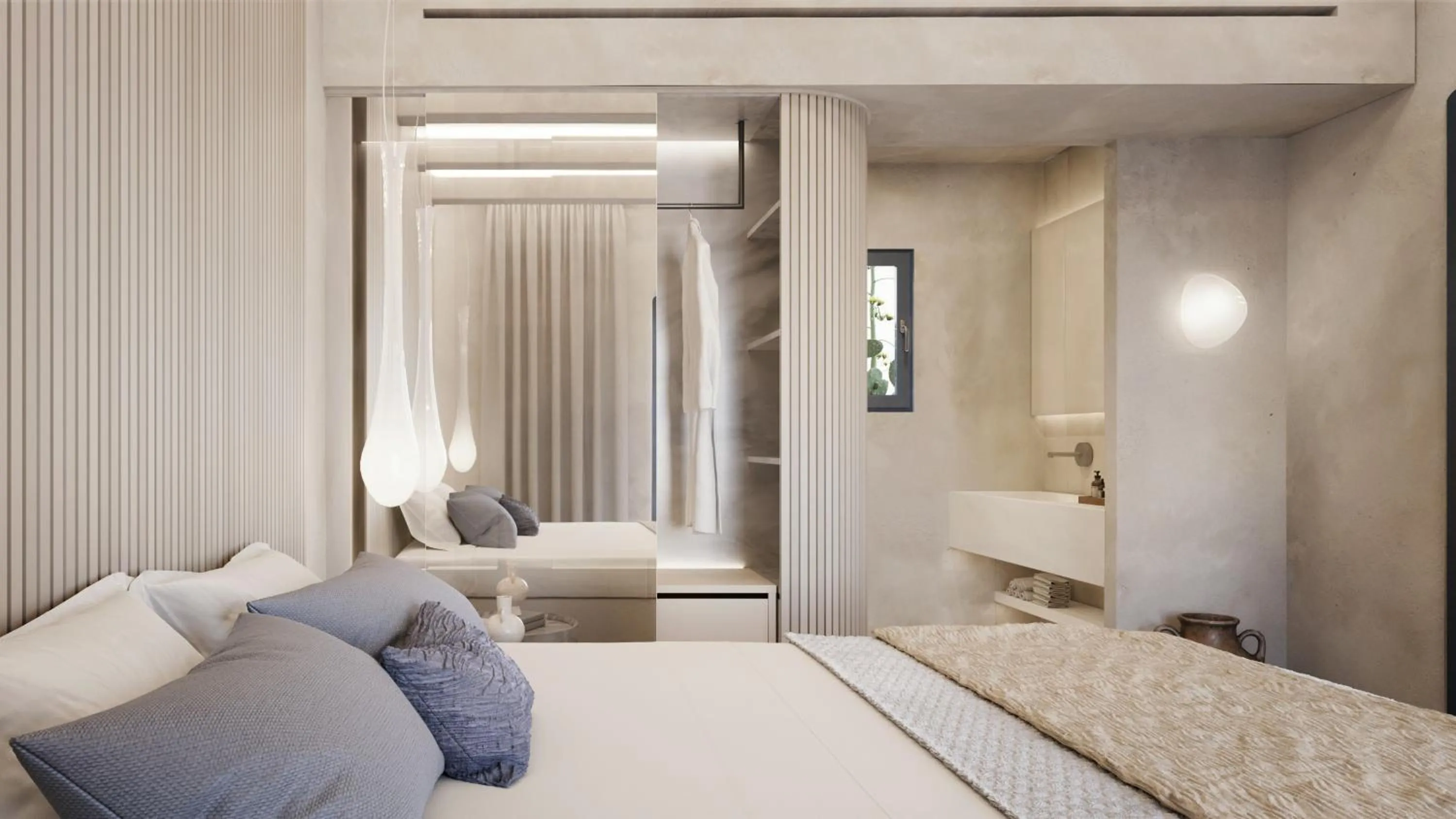 Bed in Anastasia Resort by Spilia