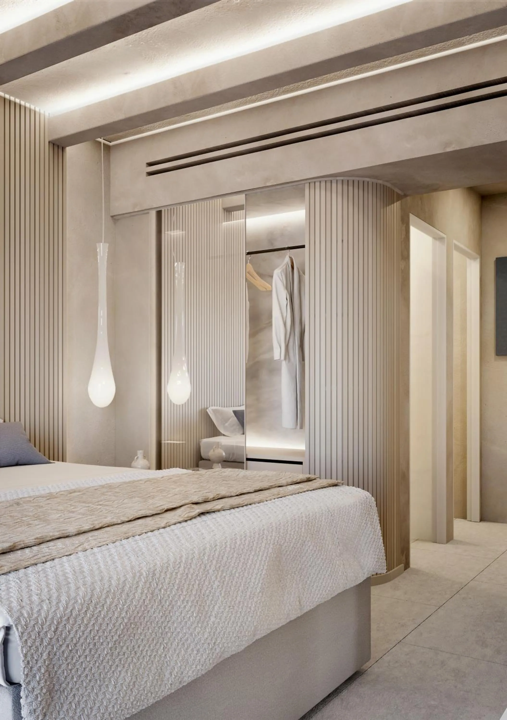 Bed in Anastasia Resort by Spilia