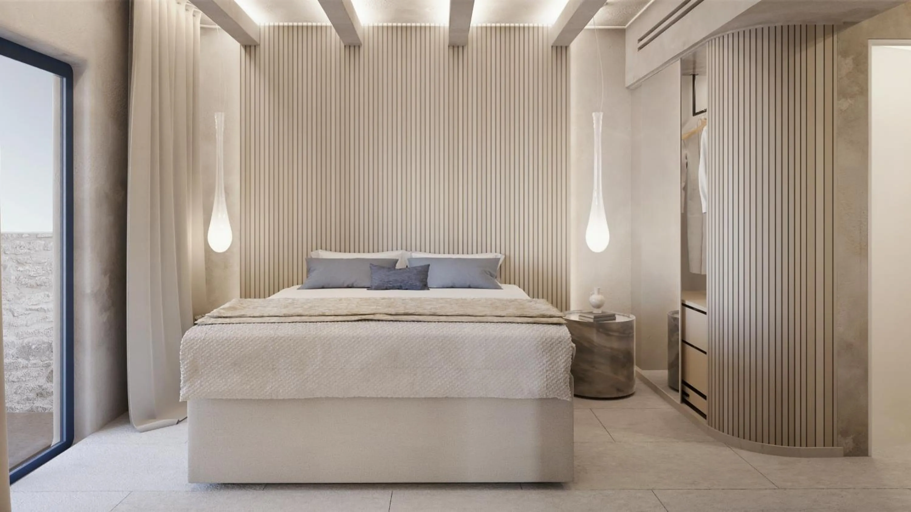 Bed in Anastasia Resort by Spilia