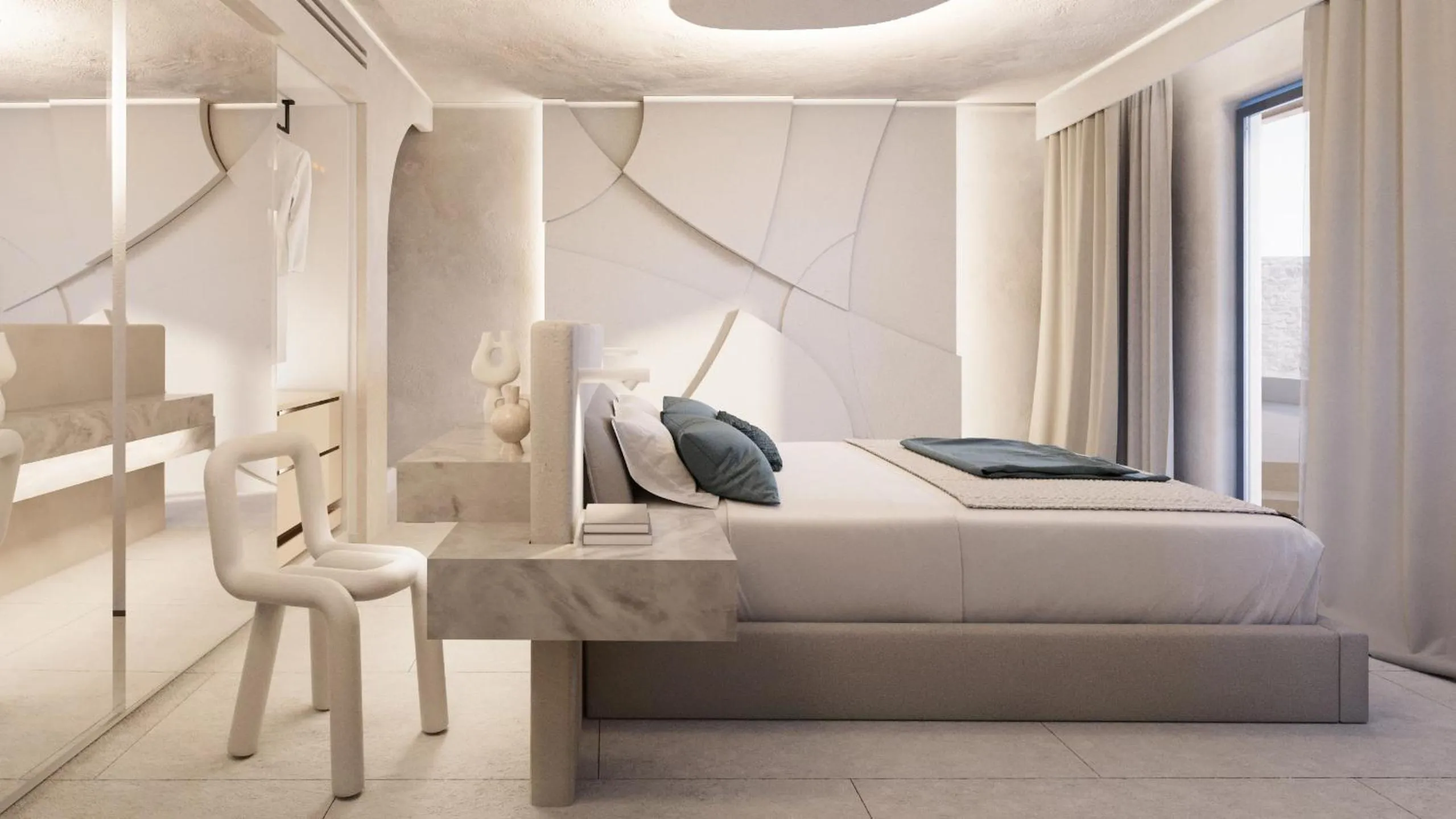 Bed in Anastasia Resort by Spilia