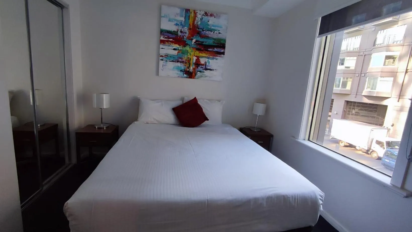 Bedroom, Bed in South Yarra Central Apartment Hotel