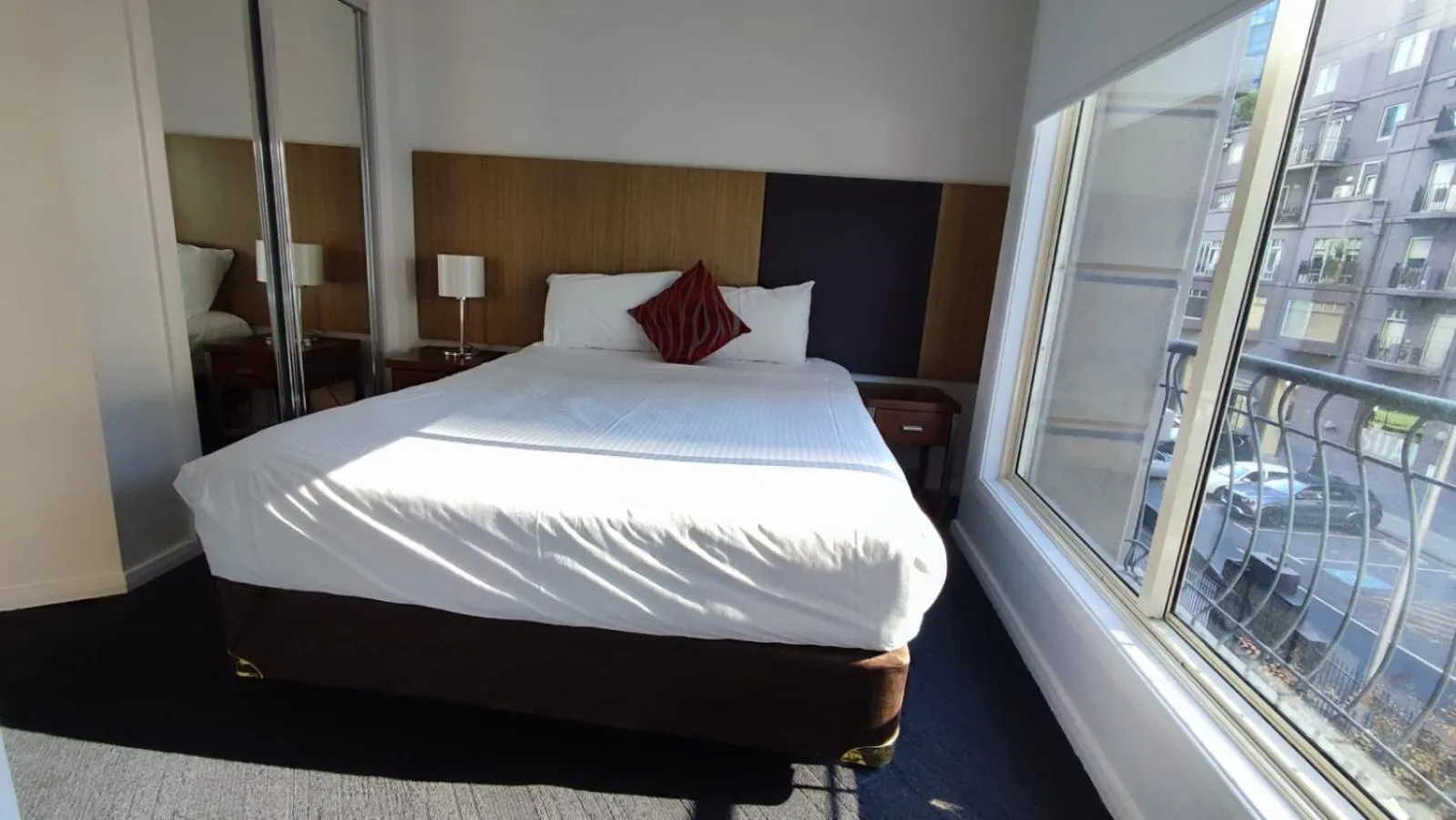 Bedroom, Bed in South Yarra Central Apartment Hotel