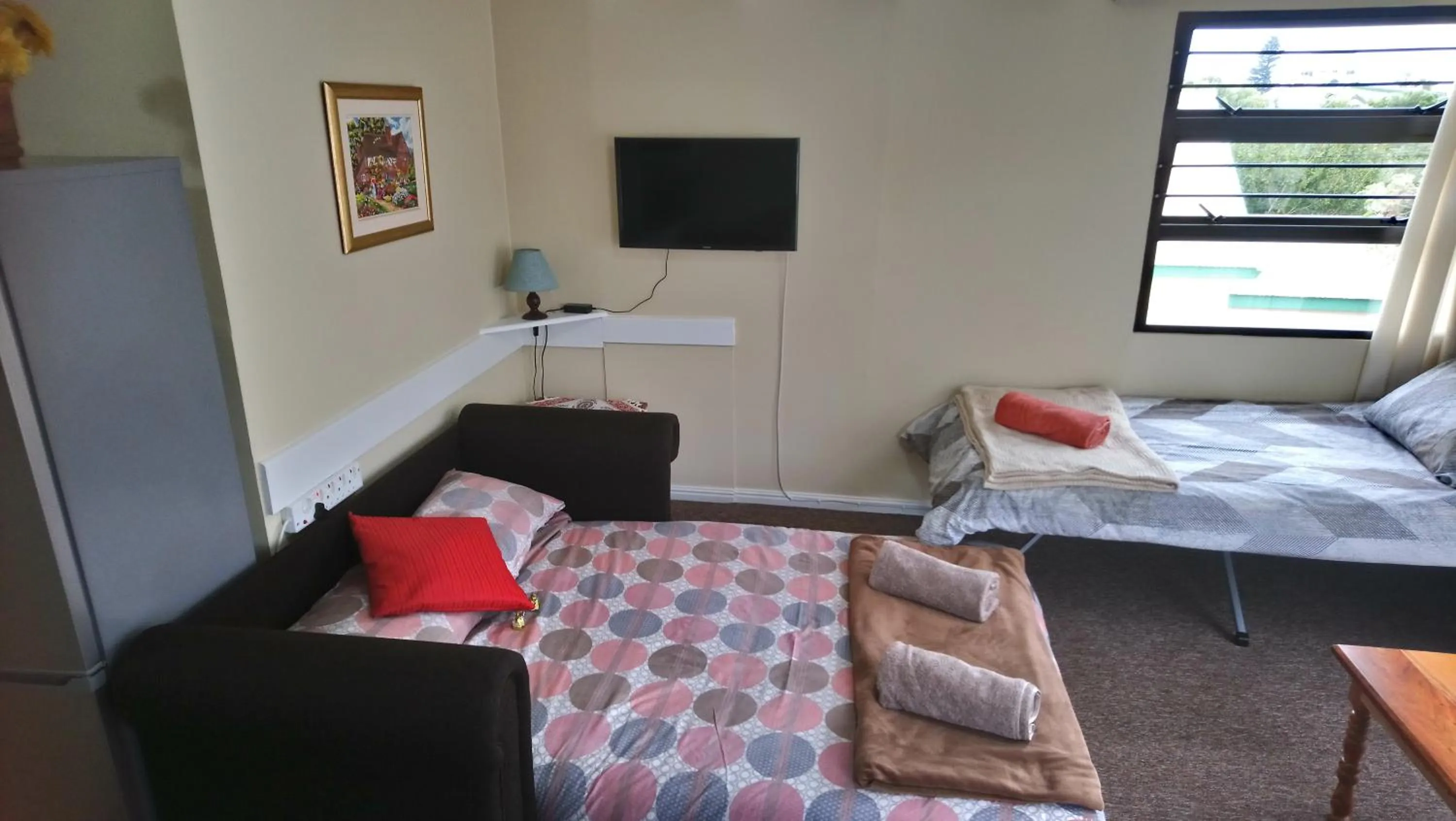 Bed in Welterusten Guesthouse