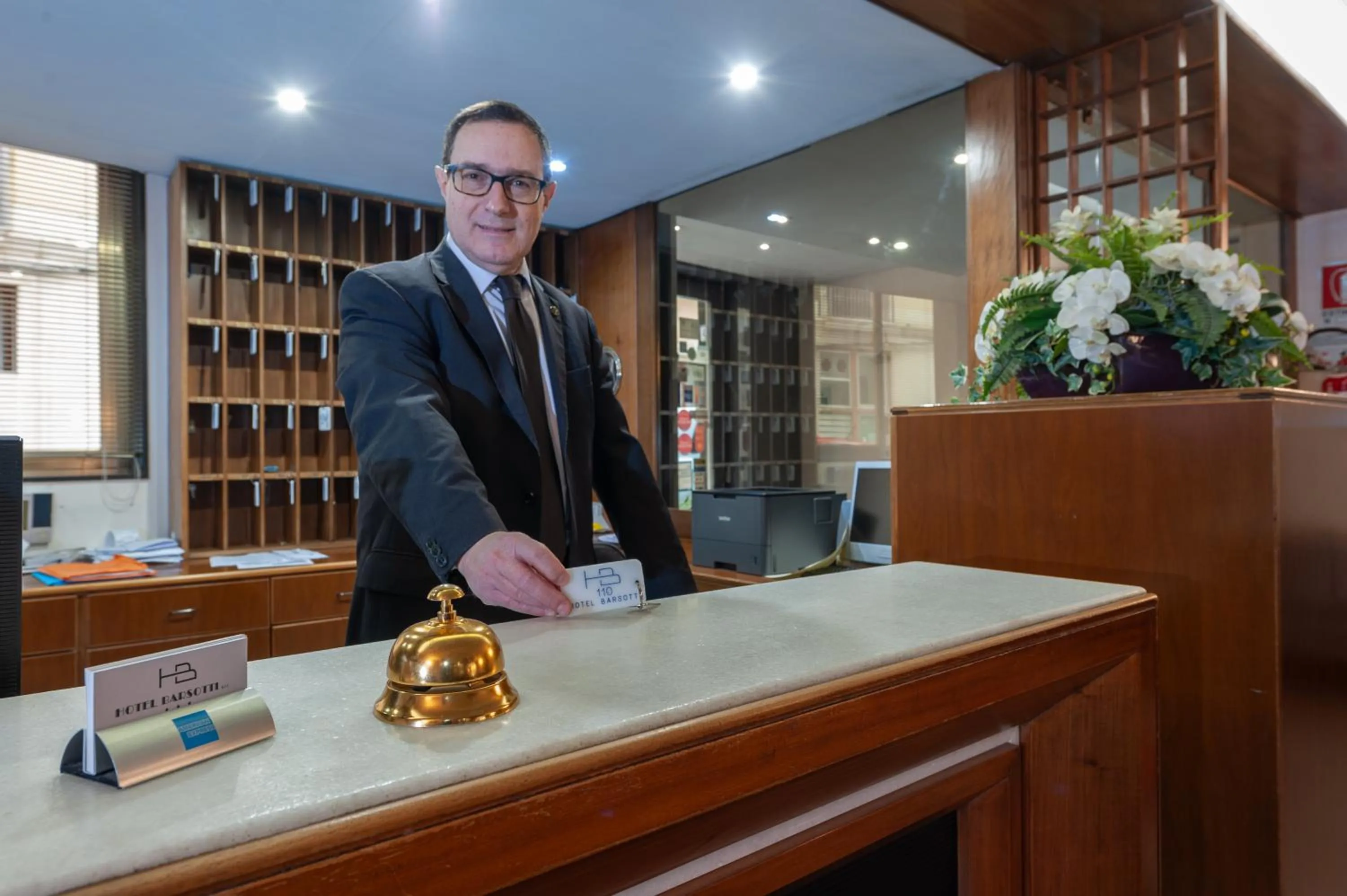 Lobby or reception in Hotel Barsotti