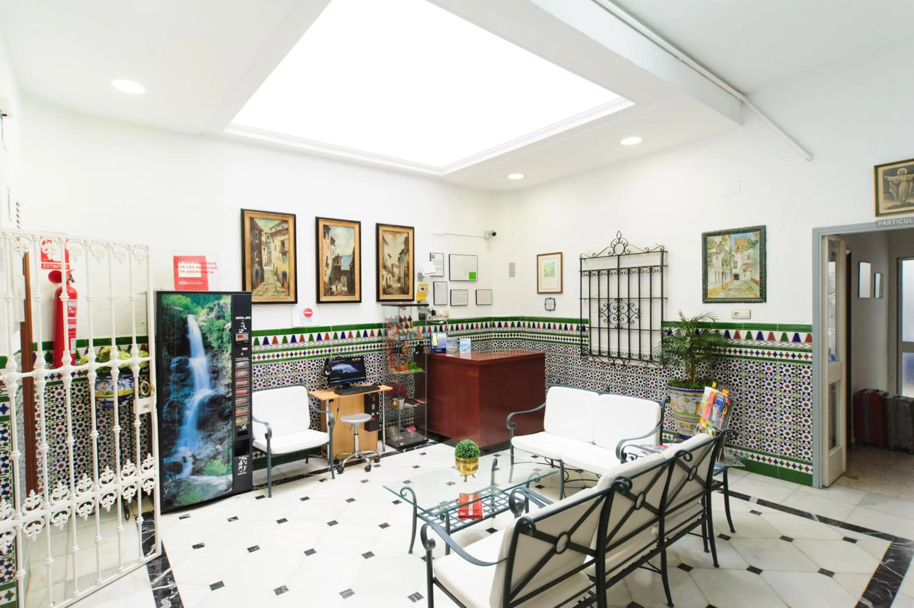 Lobby or reception in Pension Gala