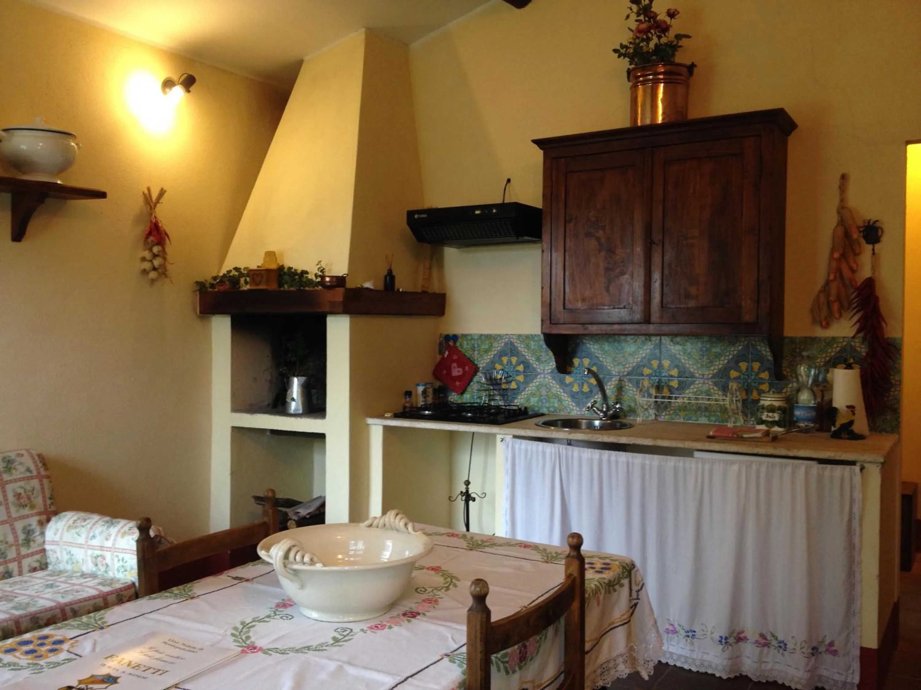 Dining area in Tenuta Santagnese