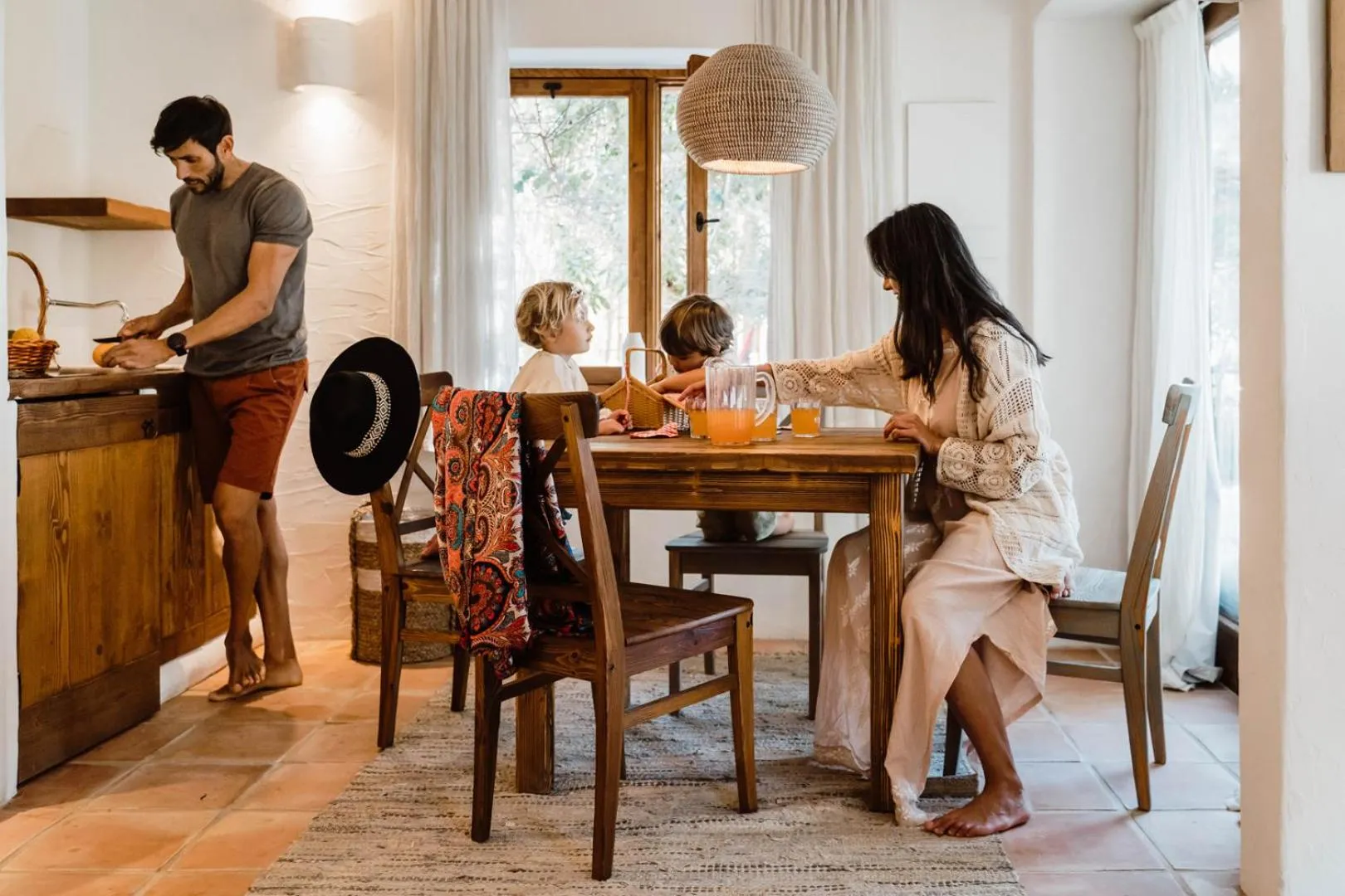 Family in Can Vistabella Boutique Resort