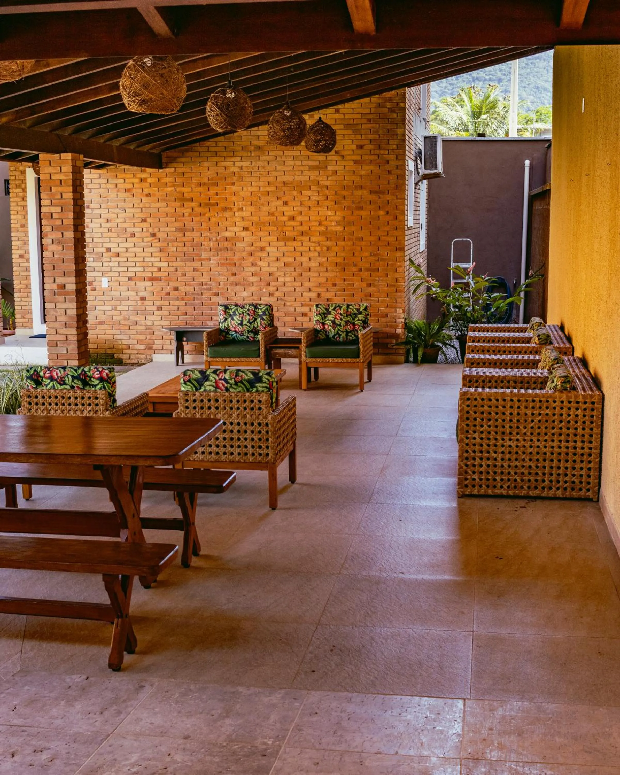 Living room in Pousada Ilha Vitoria