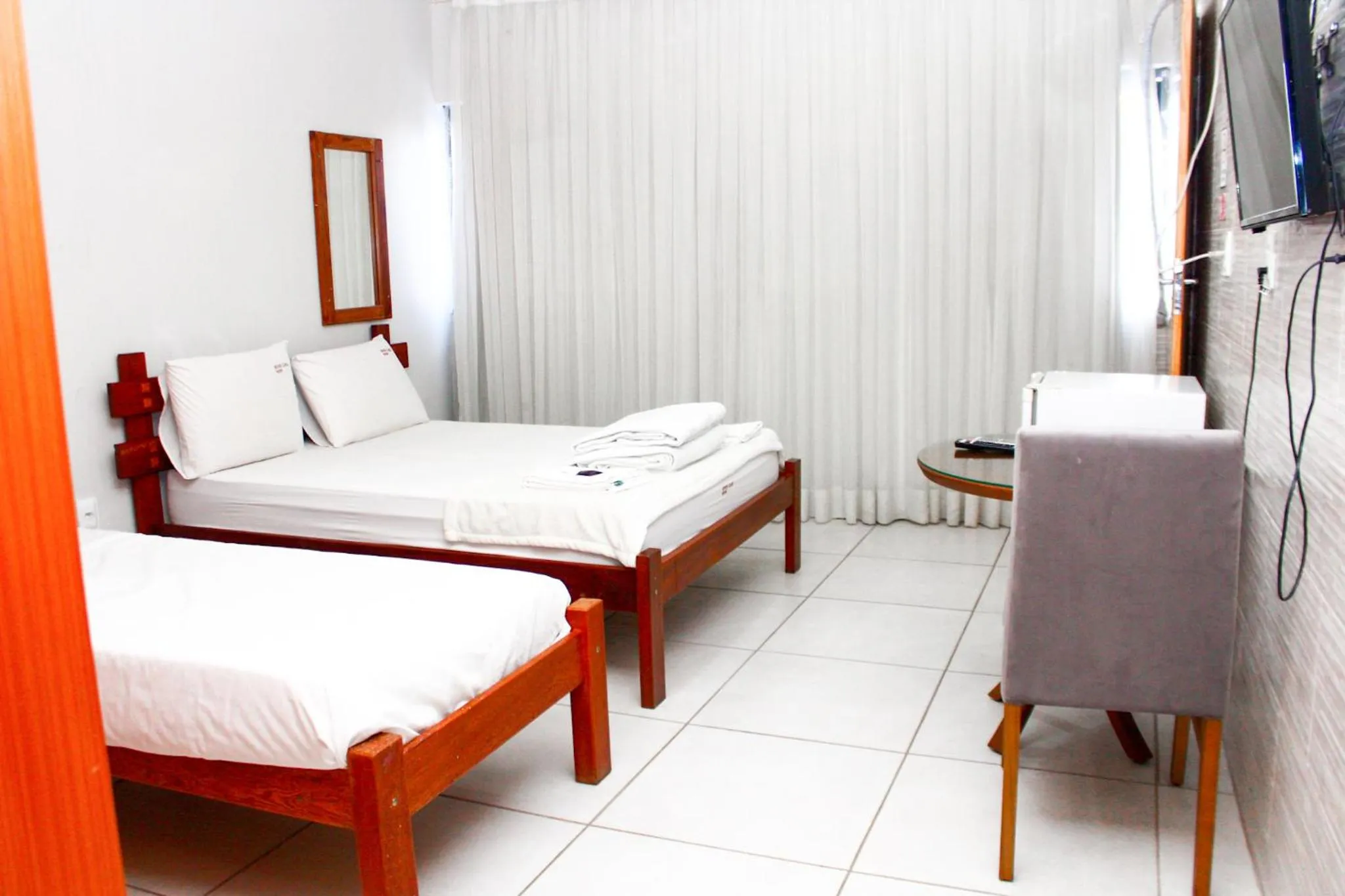 Bed in River Class Hotel