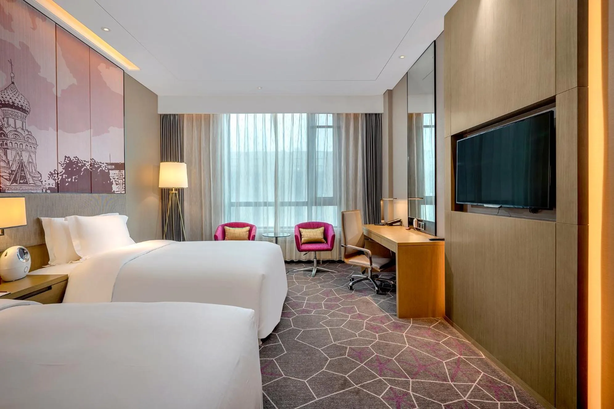 Bed in Crowne Plaza Harbin Songbei by IHG