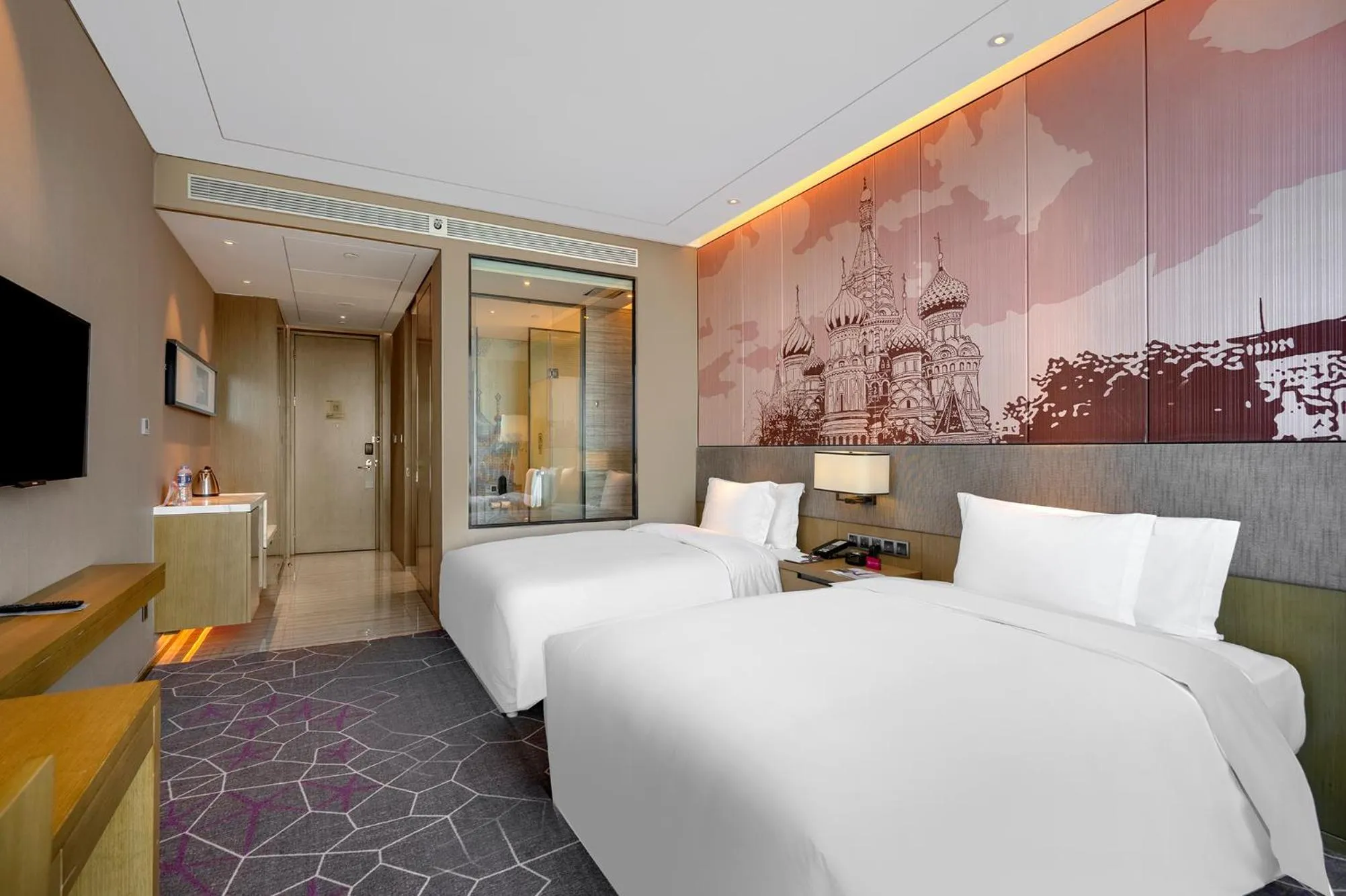 Bed in Crowne Plaza Harbin Songbei by IHG