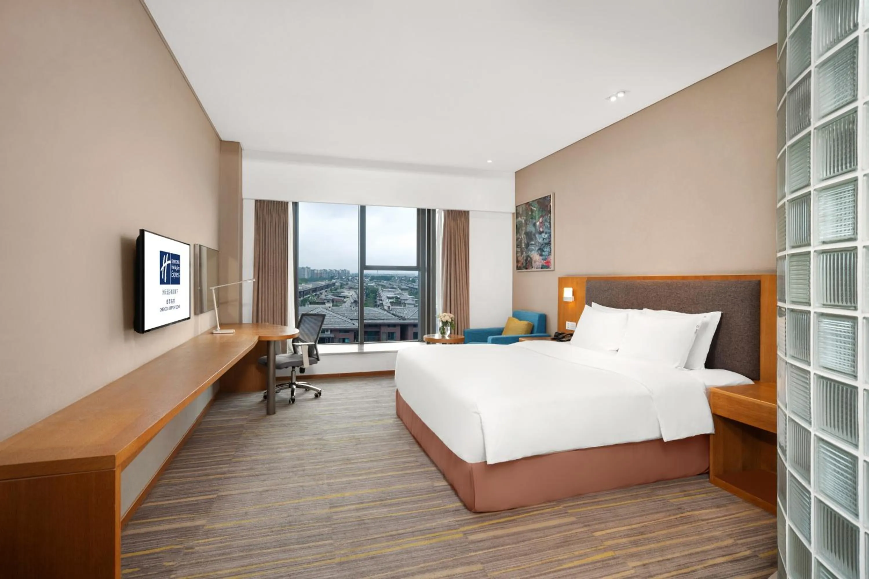 On site, Bed in Holiday Inn Express Chengdu Airport Zone Shuangliu International Airport