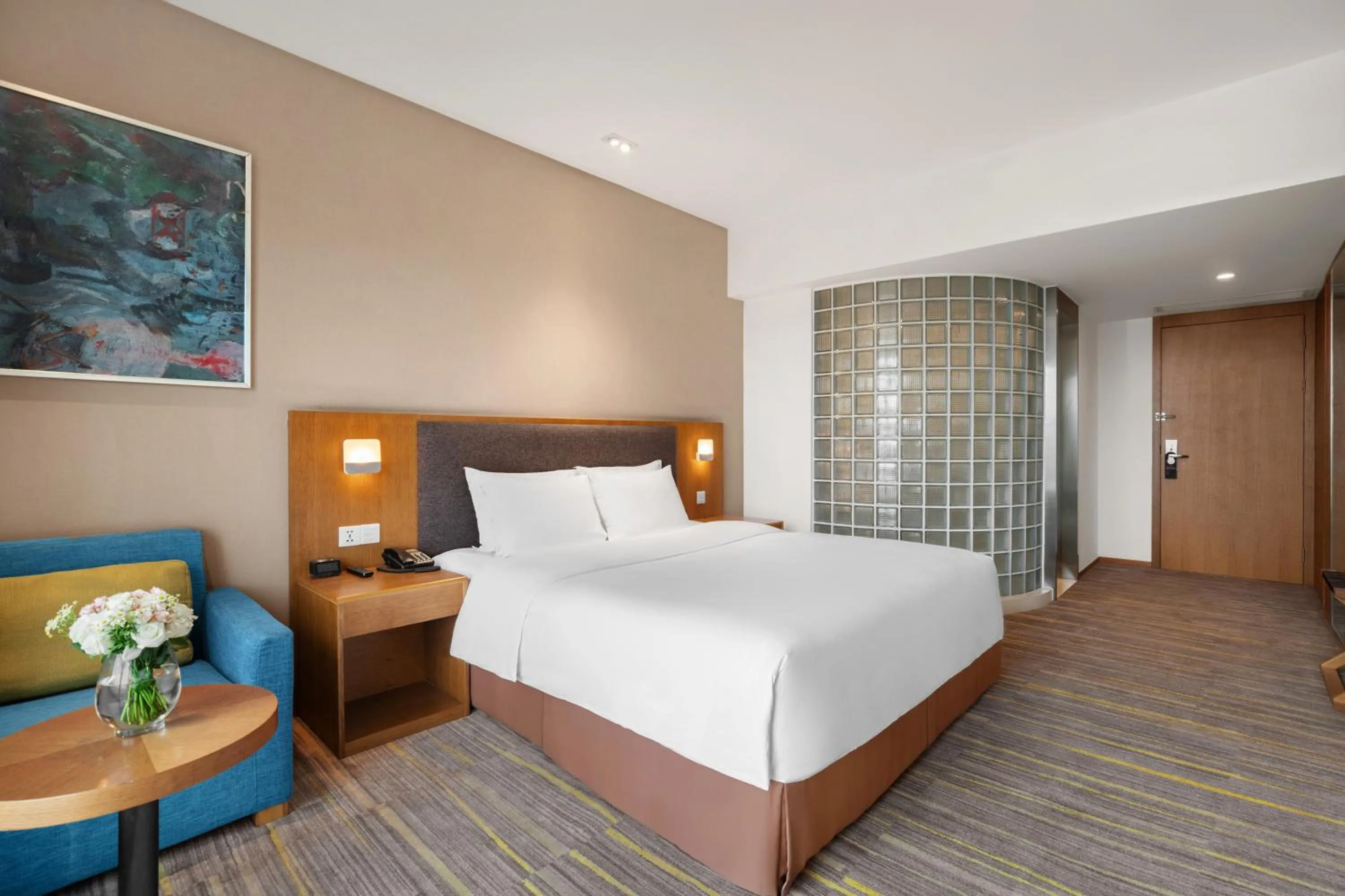 On site, Bed in Holiday Inn Express Chengdu Airport Zone Shuangliu International Airport