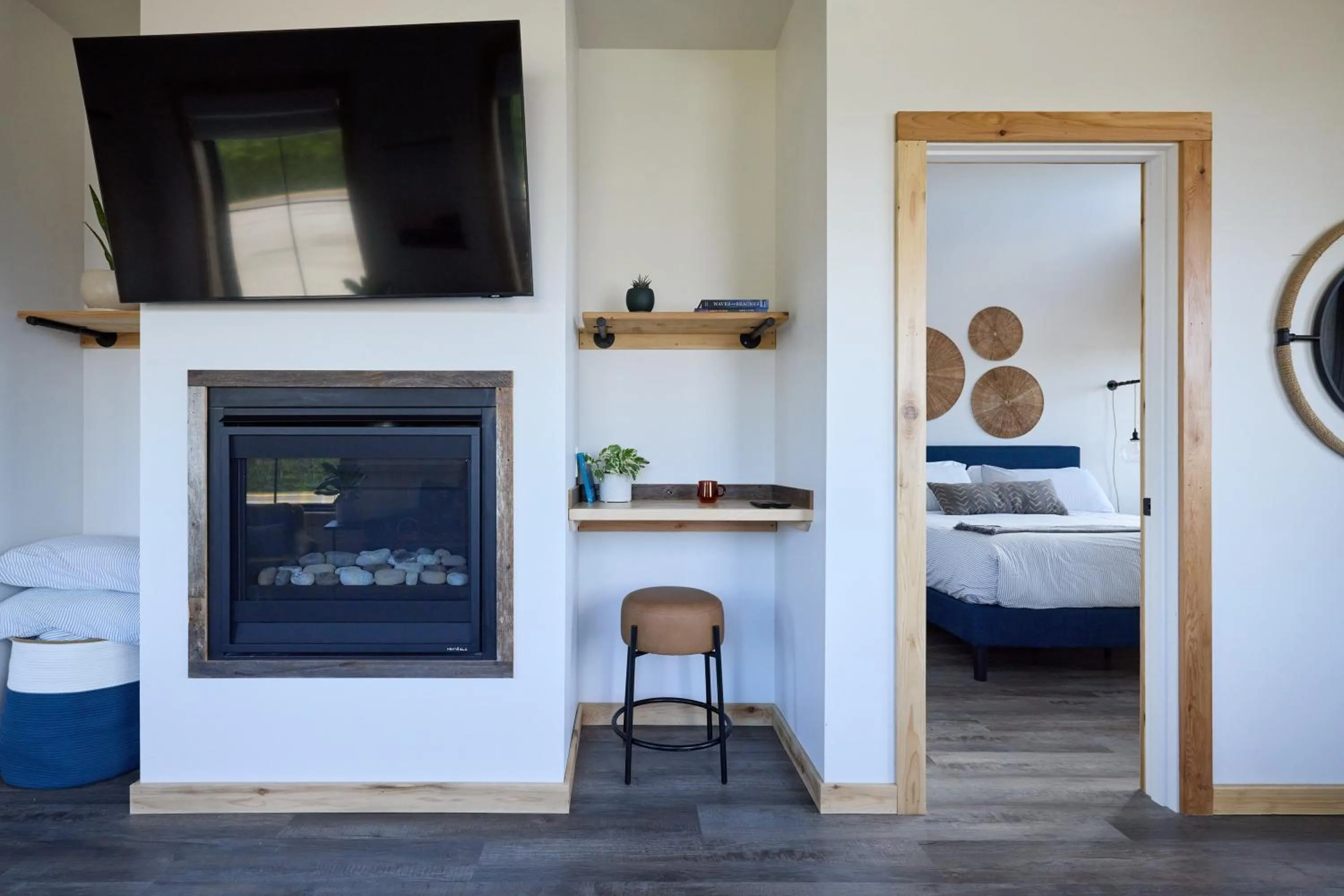 Bedroom, Bed in Boardwalk Cottages