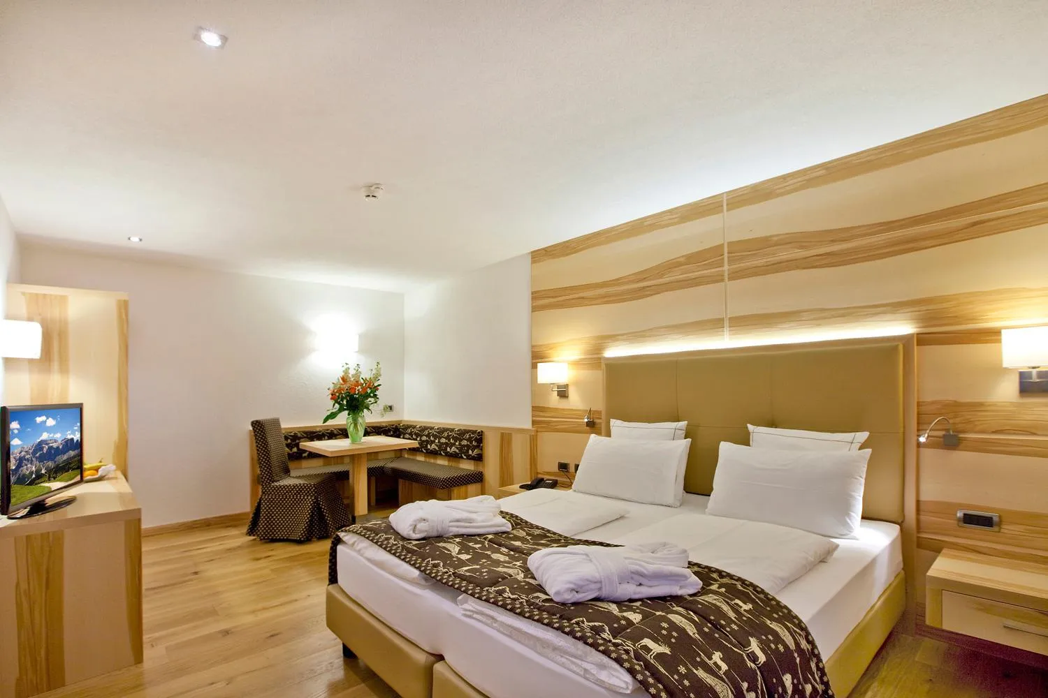 Bed in Rio Stava Family Resort & Spa