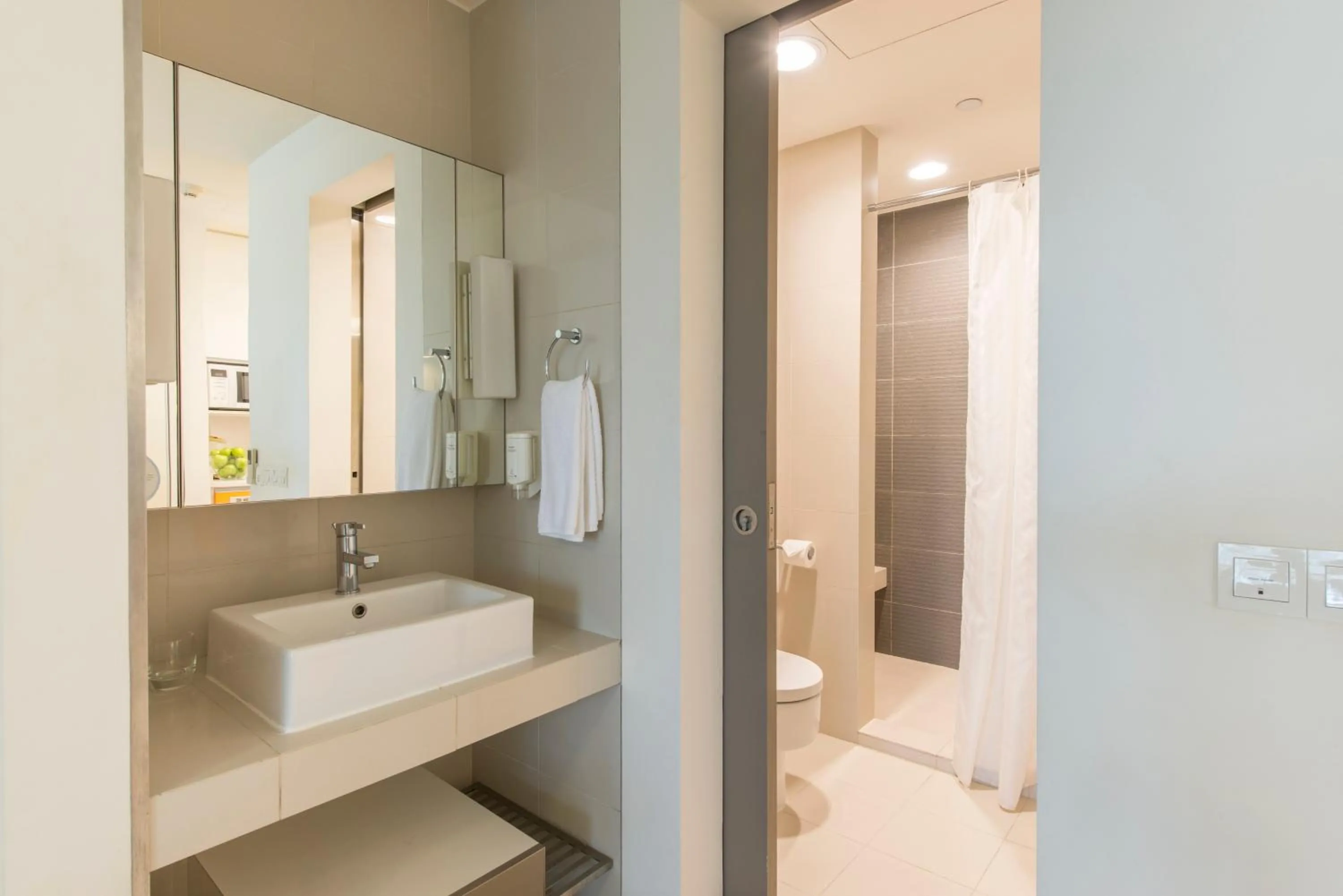 Shower, Bathroom in Citadines Mount Sophia Singapore