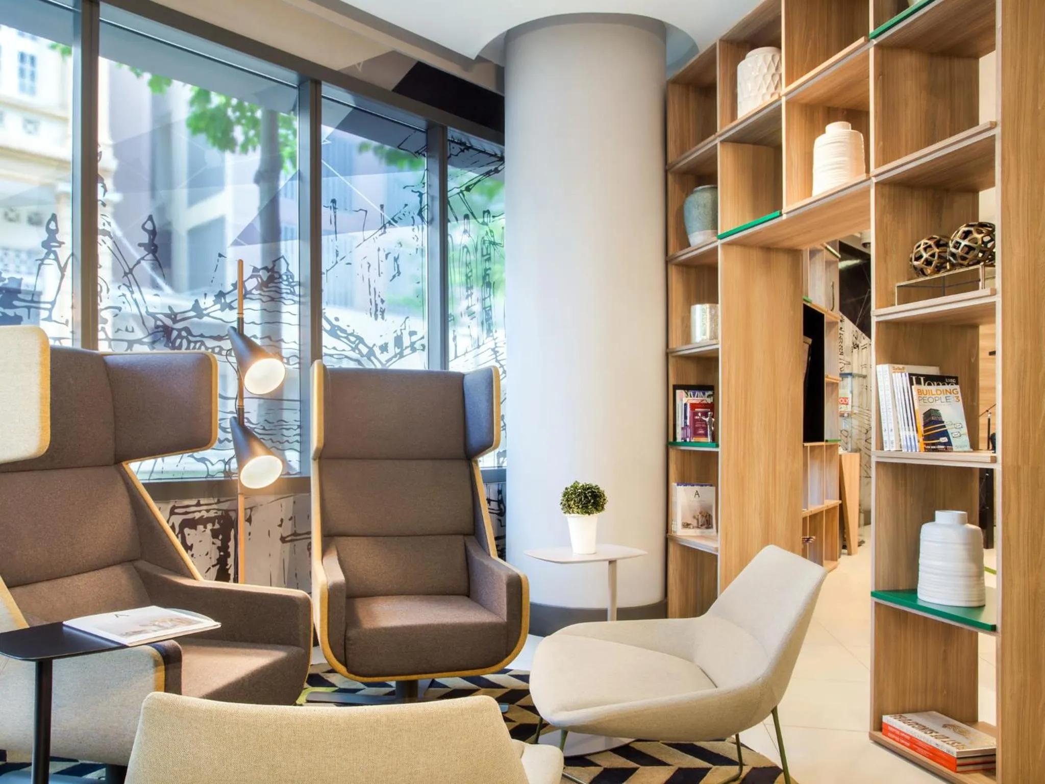 Lobby or reception, Seating Area in Citadines Mount Sophia Singapore