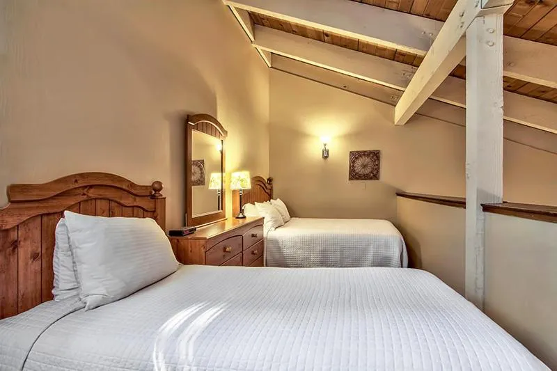 Bedroom, Bed in South Lake Tahoe Resort - Steps to Beach & Close to Heavenly
