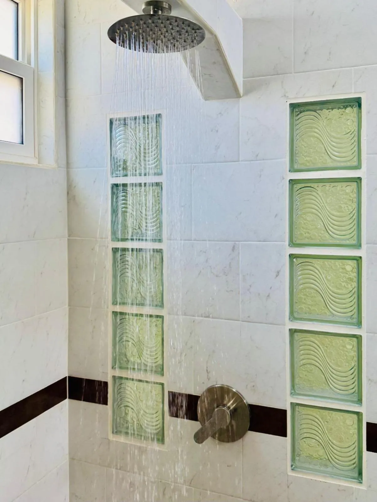 Shower in Lina Point Belize Overwater Resort