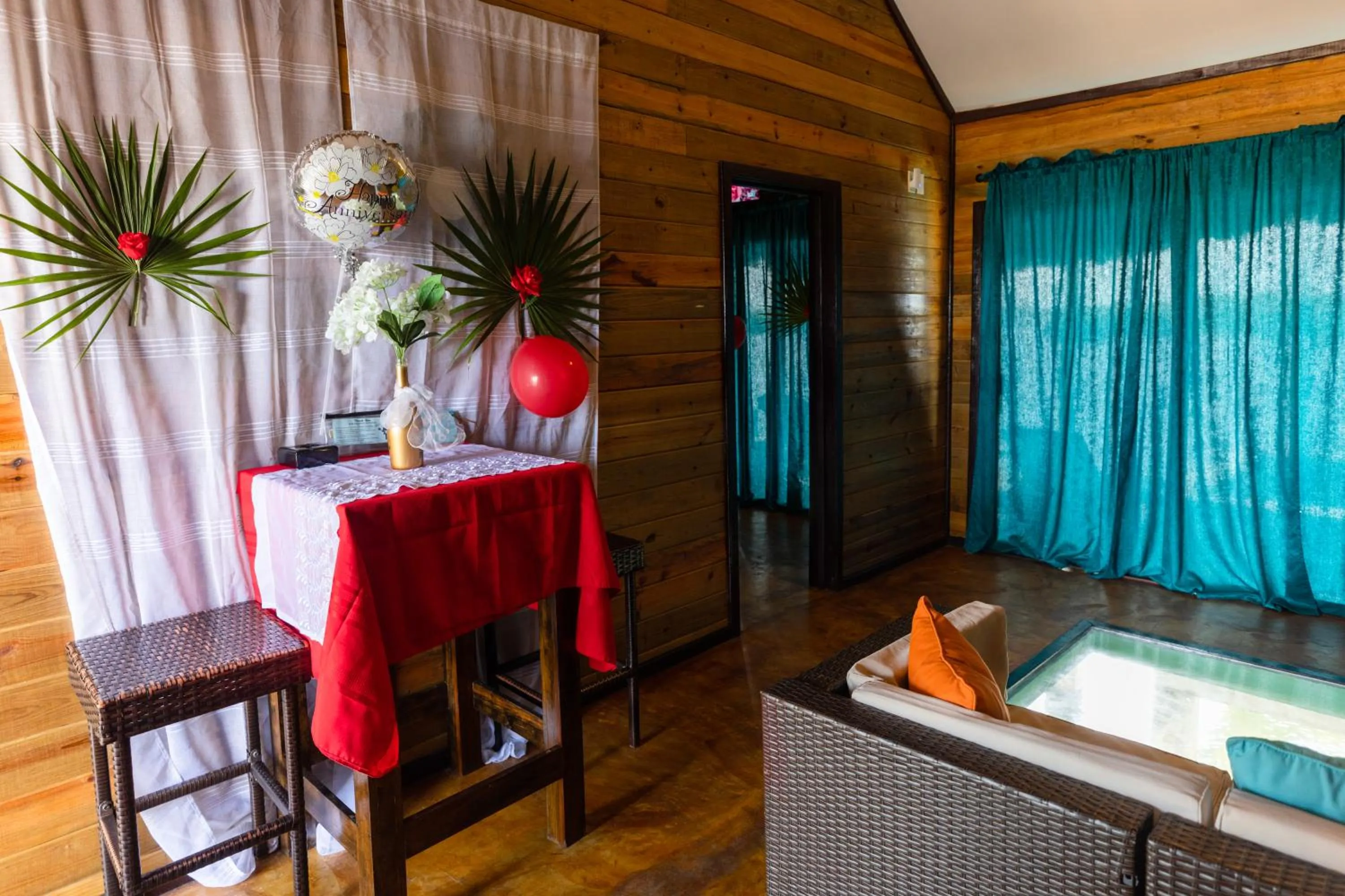 Decorative detail in Lina Point Belize Overwater Resort