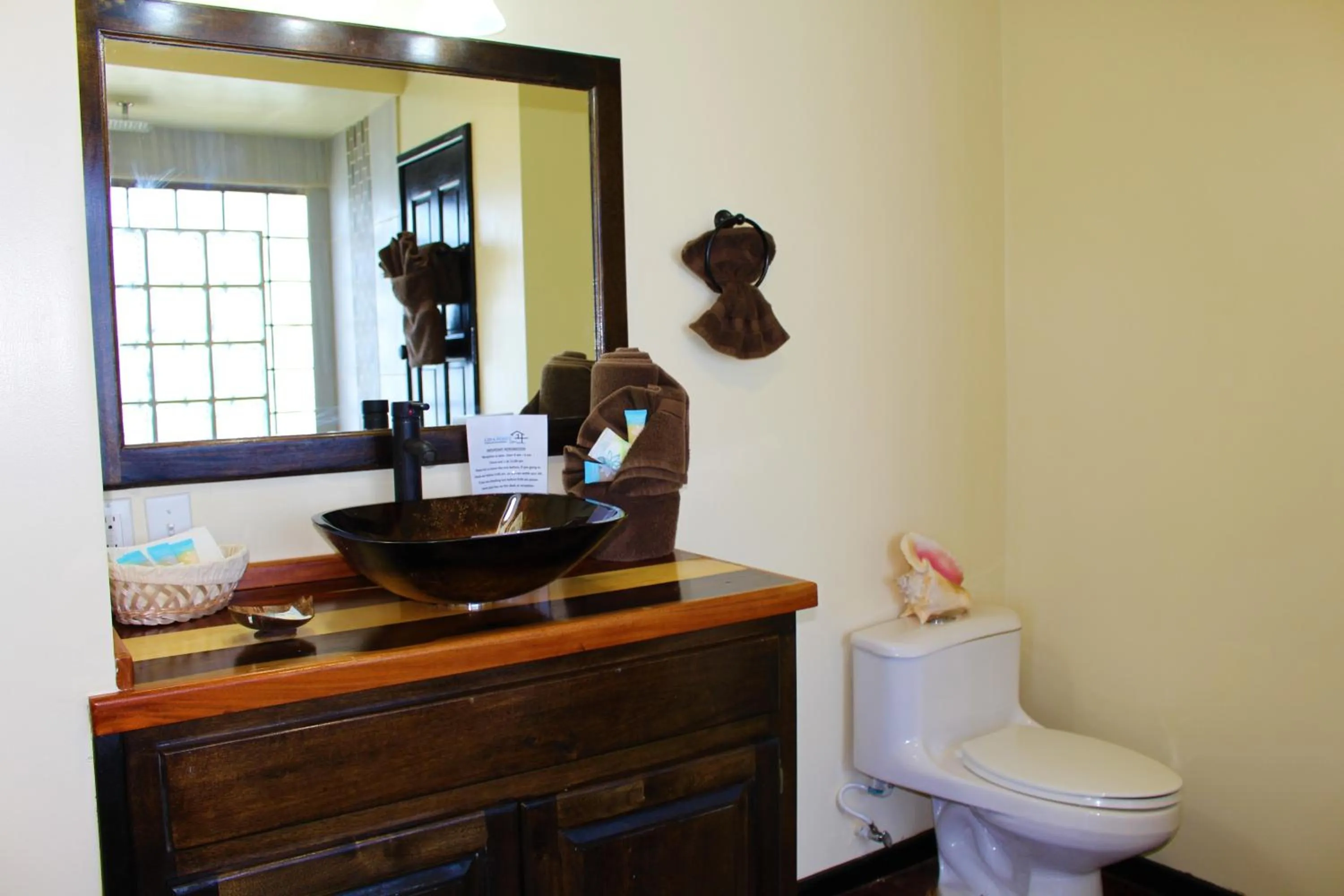 Shower in Lina Point Belize Overwater Resort