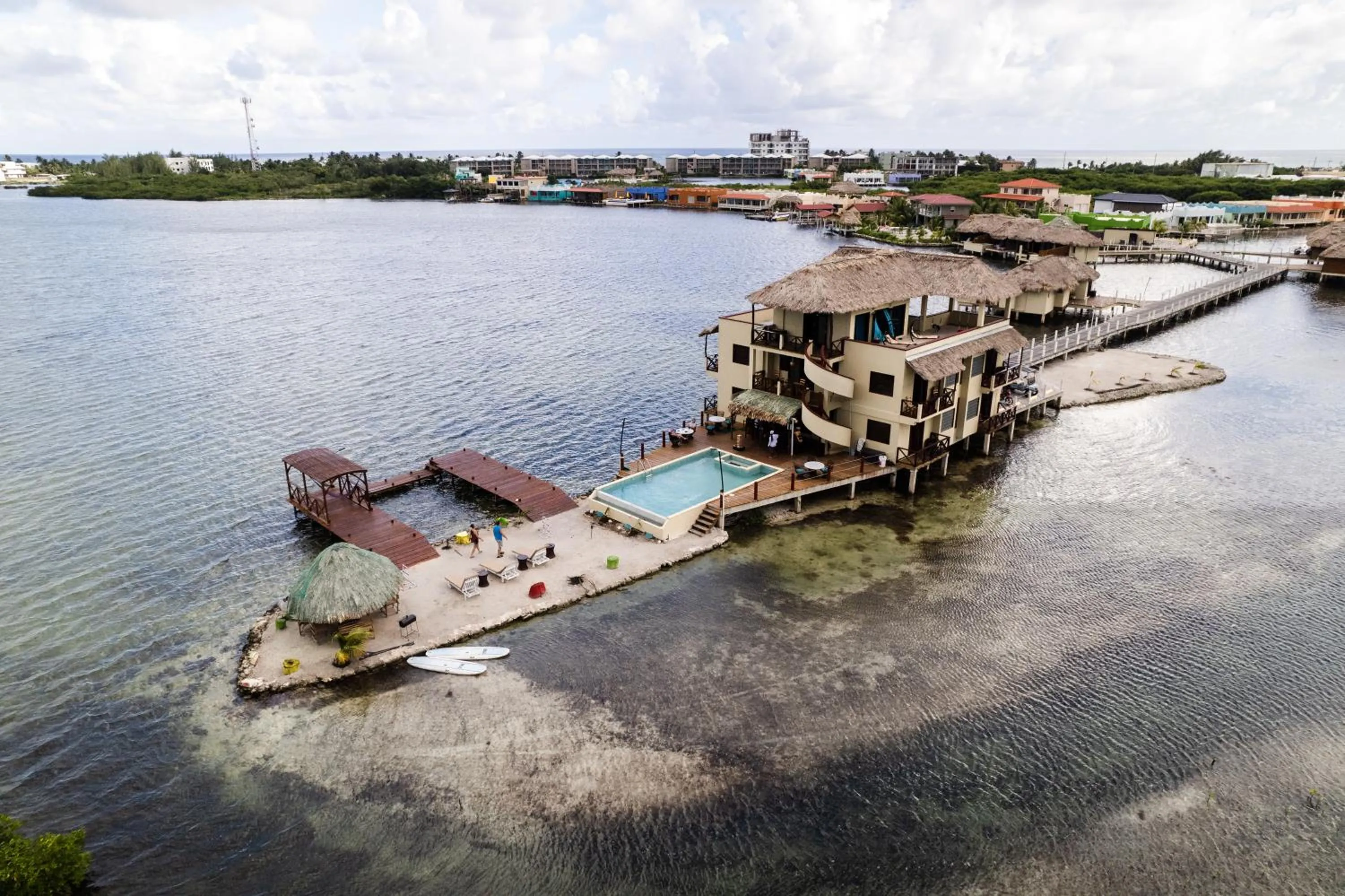 Facade/entrance in Lina Point Belize Overwater Resort