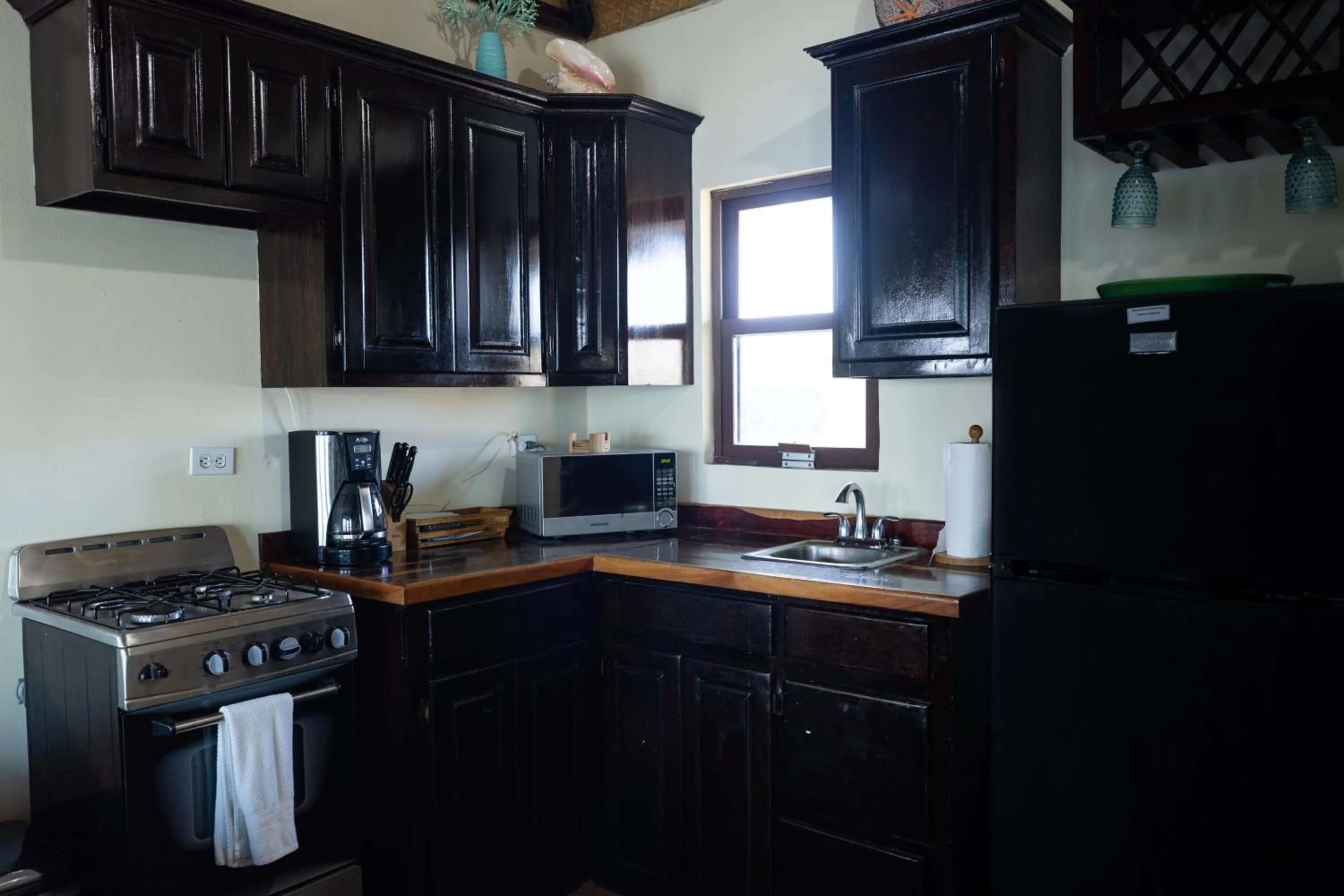 Kitchen or kitchenette in Lina Point Belize Overwater Resort
