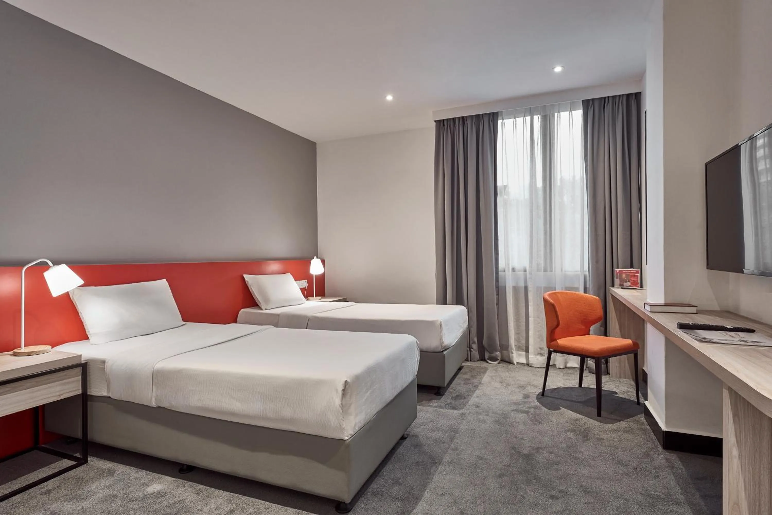 Bed in Metro Y Hotel Singapore