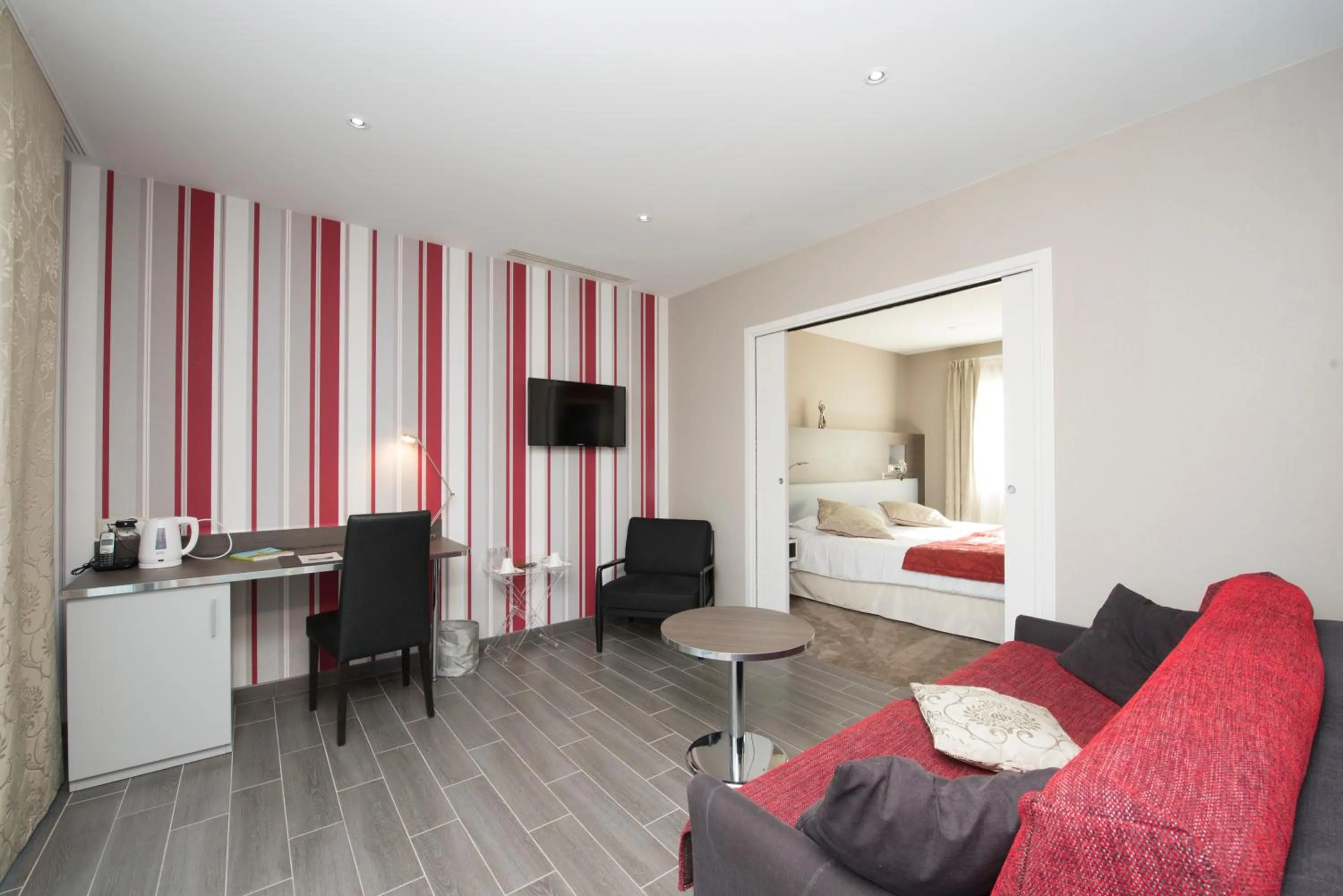 Bed in Logis Auberge Bienvenue