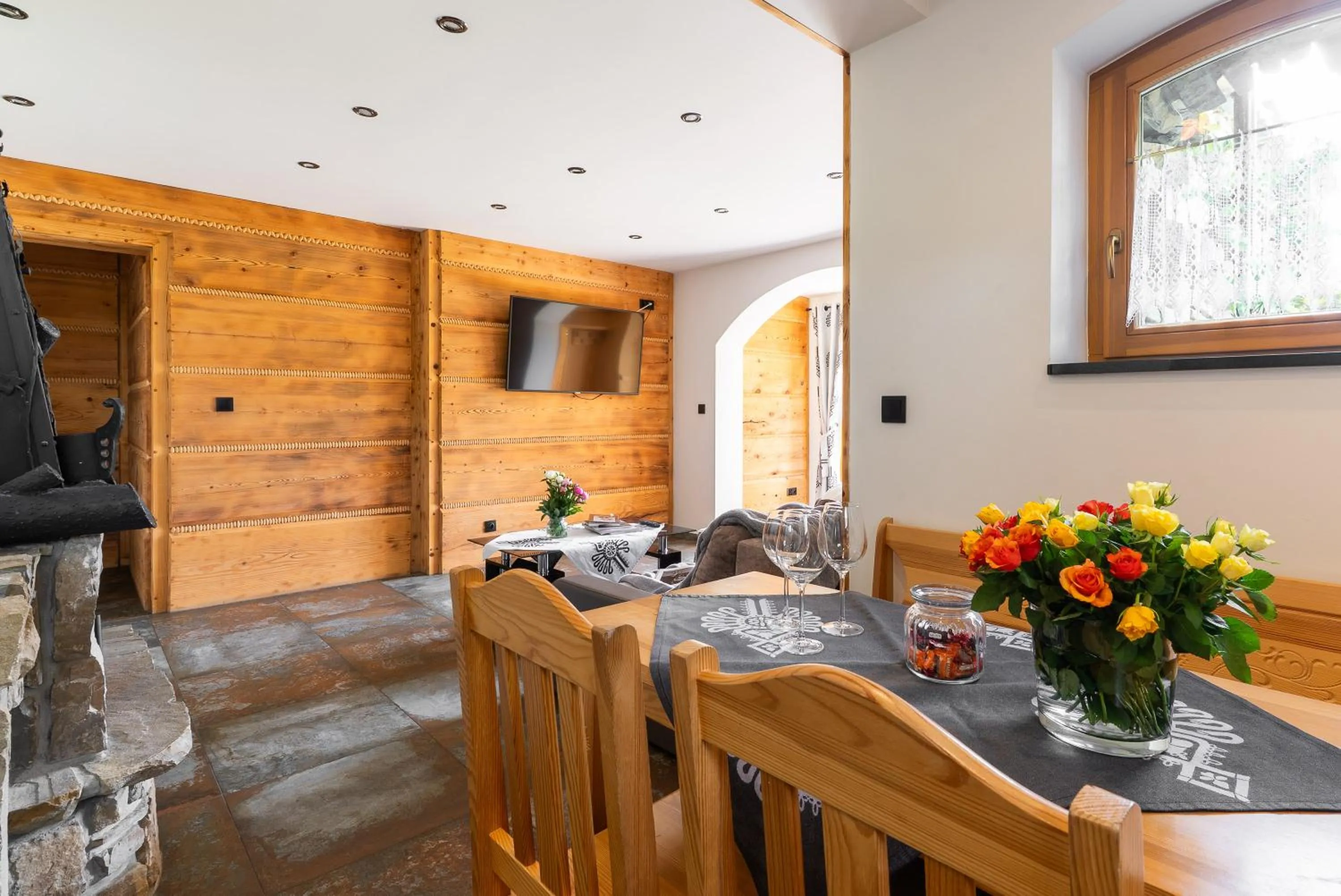 Seating area in Willa Turnia