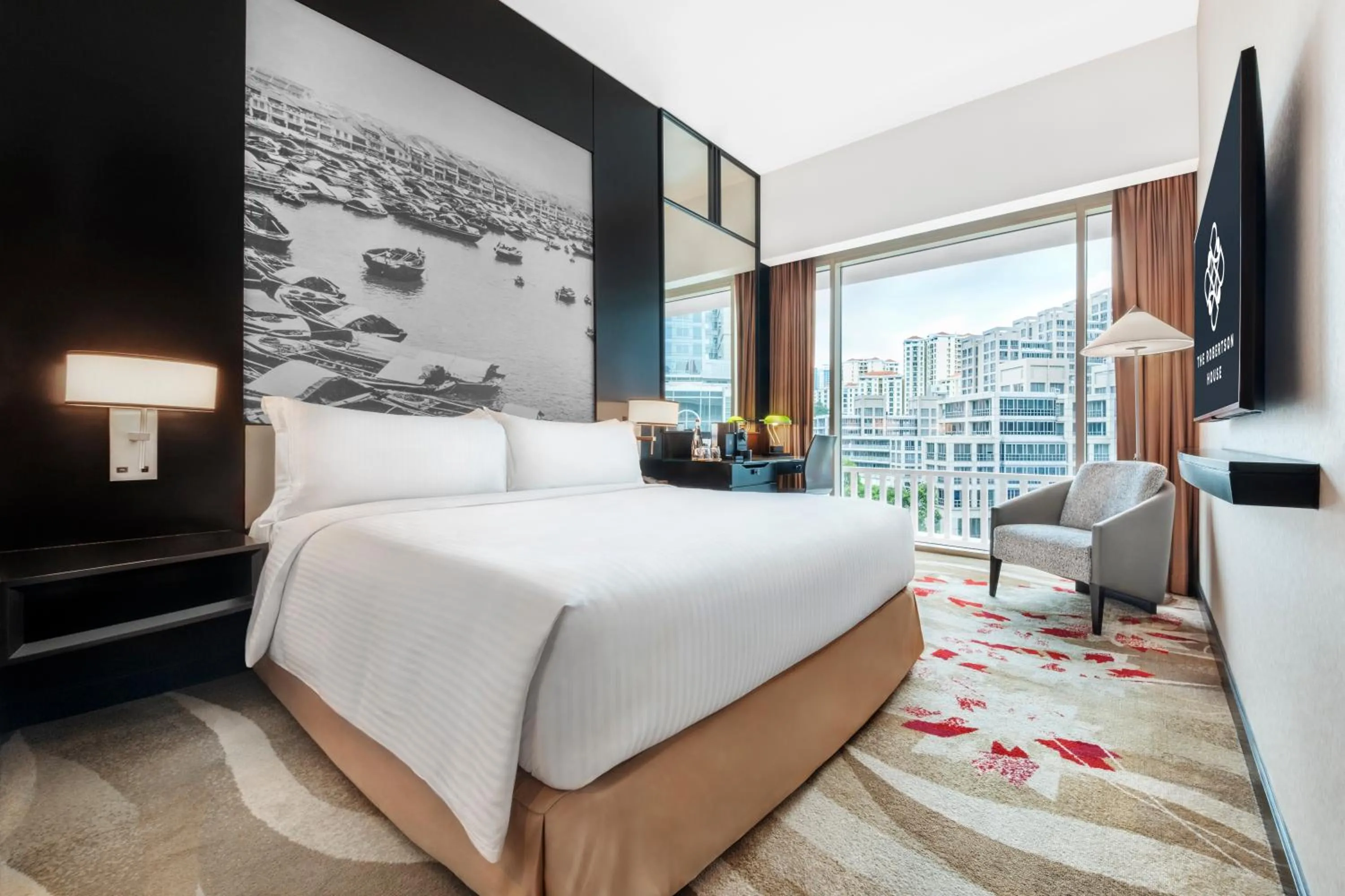 Bed in The Robertson House by The Crest Collection