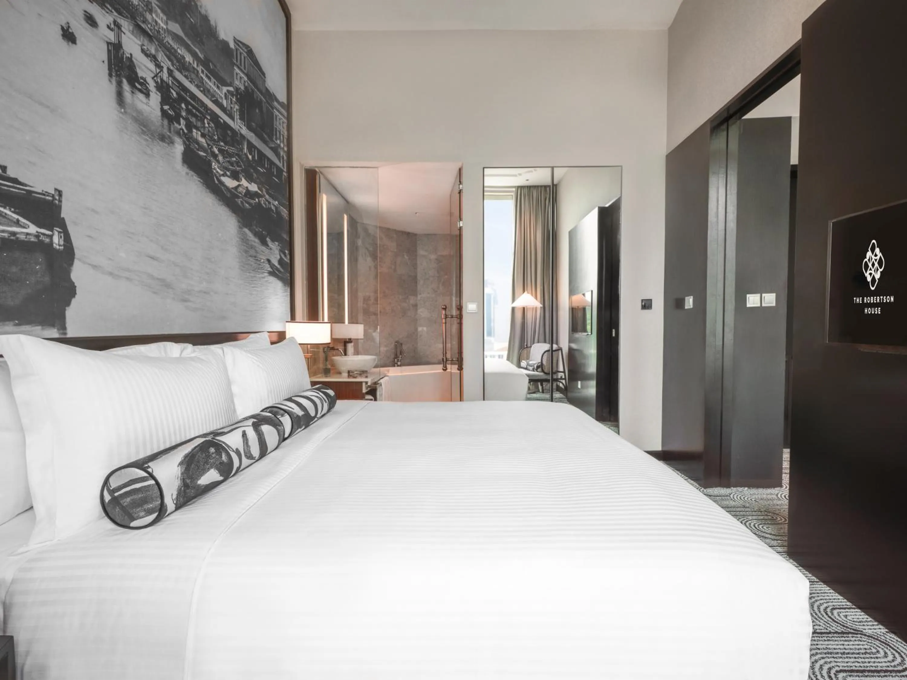 Bed in The Robertson House by The Crest Collection