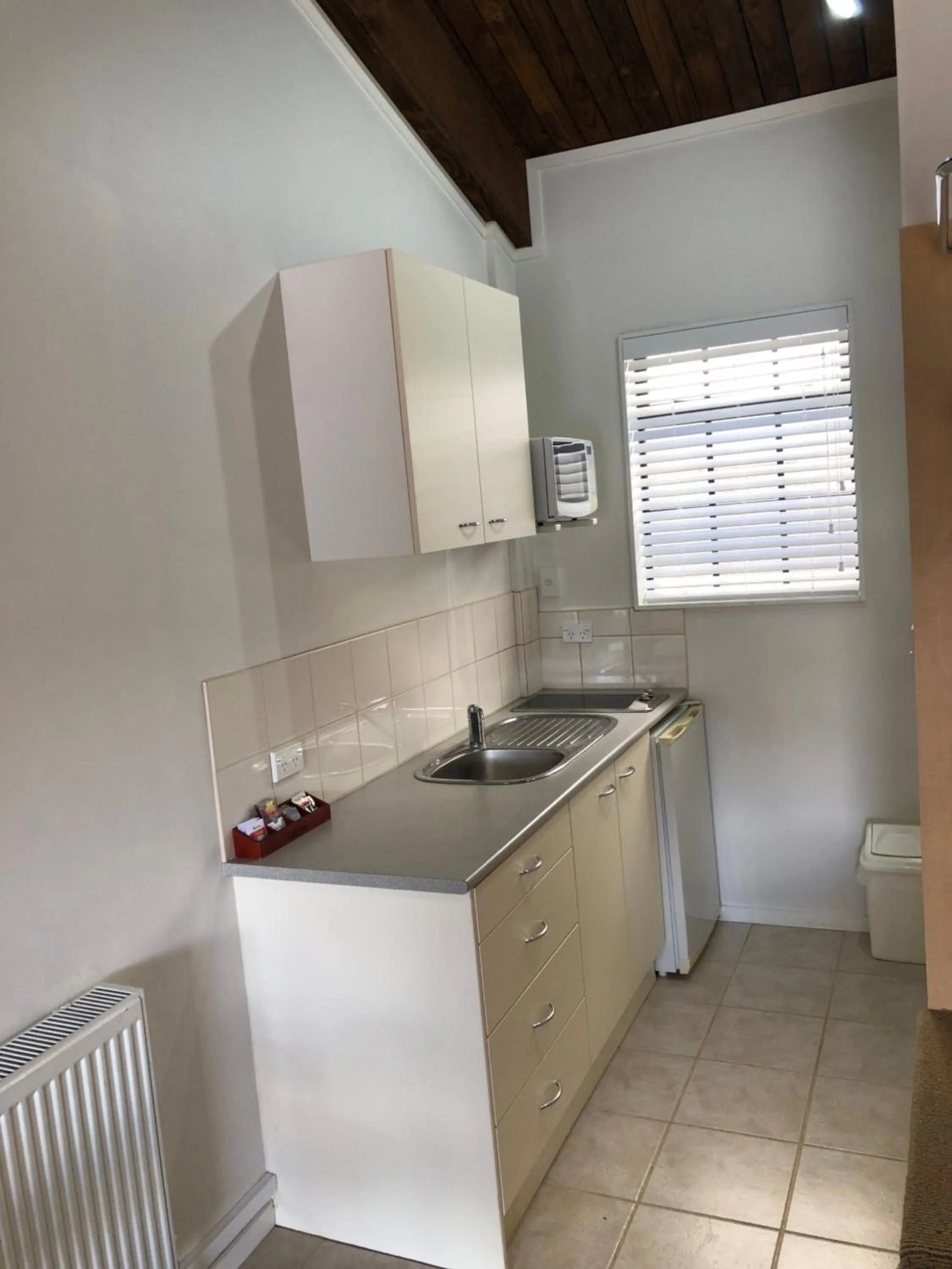 Kitchen or kitchenette in Alpine Motel