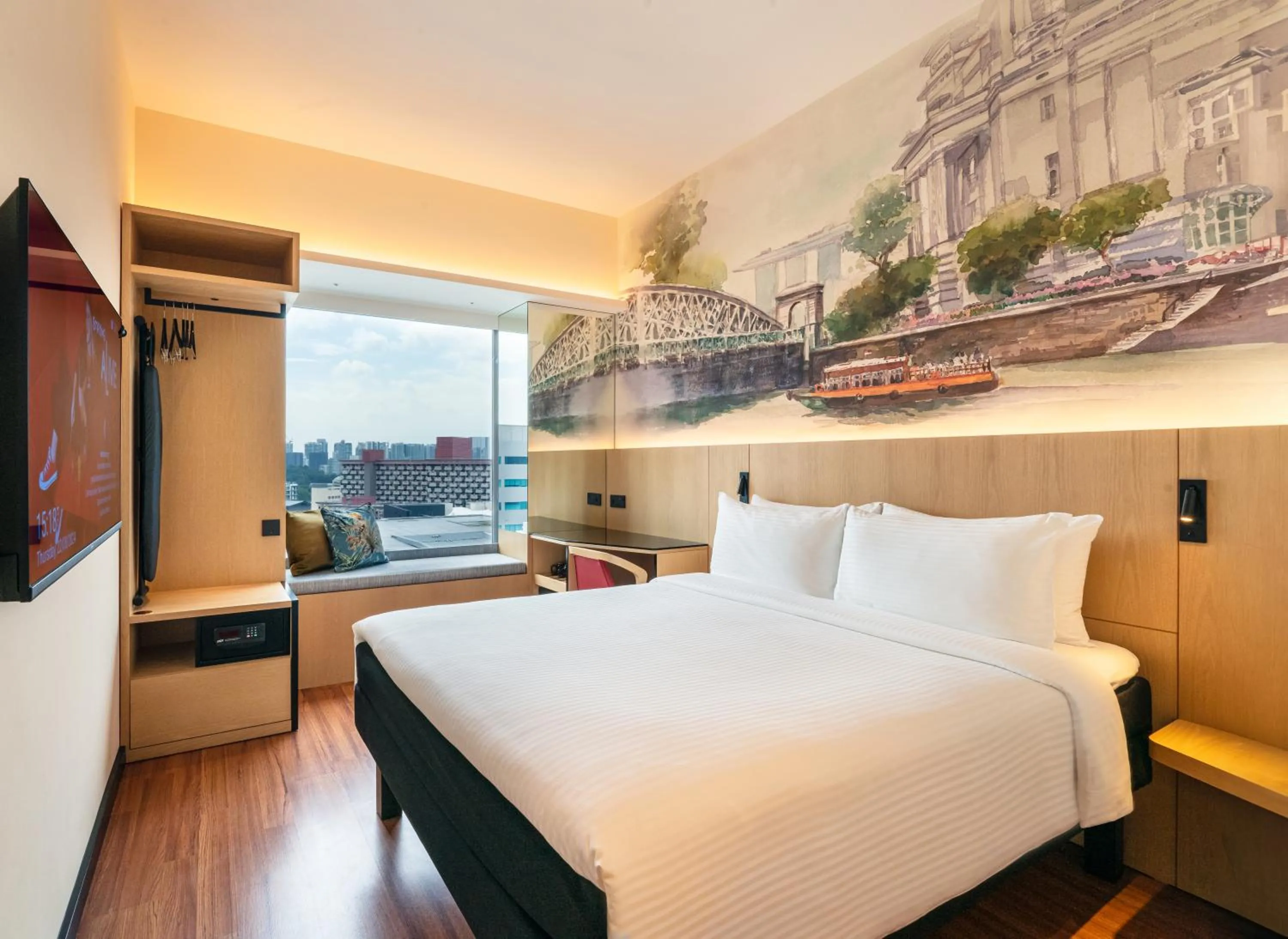 Bedroom, Bed in Ibis Singapore on Bencoolen - Newly Renovated