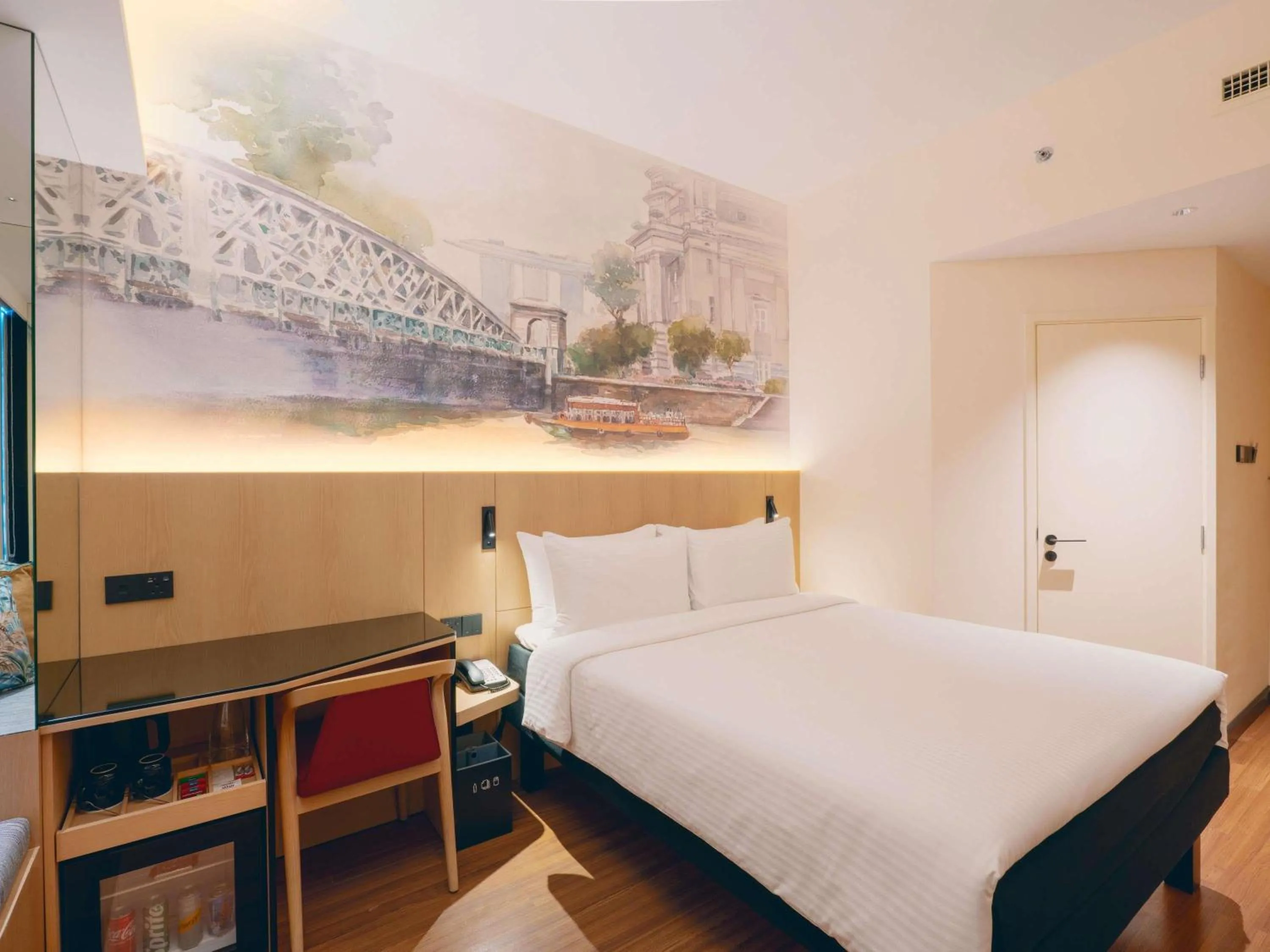Bedroom, Bed in Ibis Singapore on Bencoolen - Newly Renovated