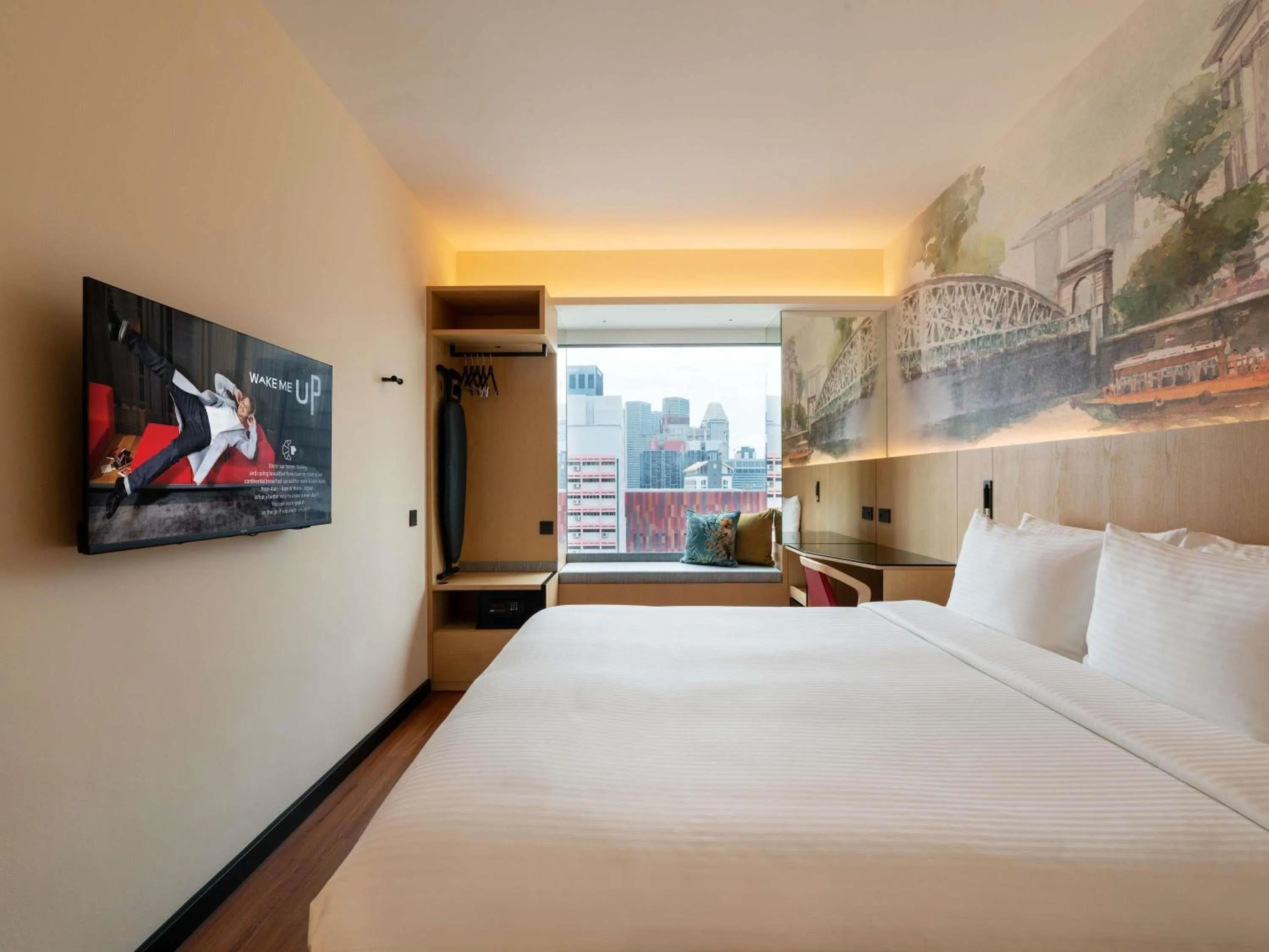 Bedroom, Bed in Ibis Singapore on Bencoolen - Newly Renovated