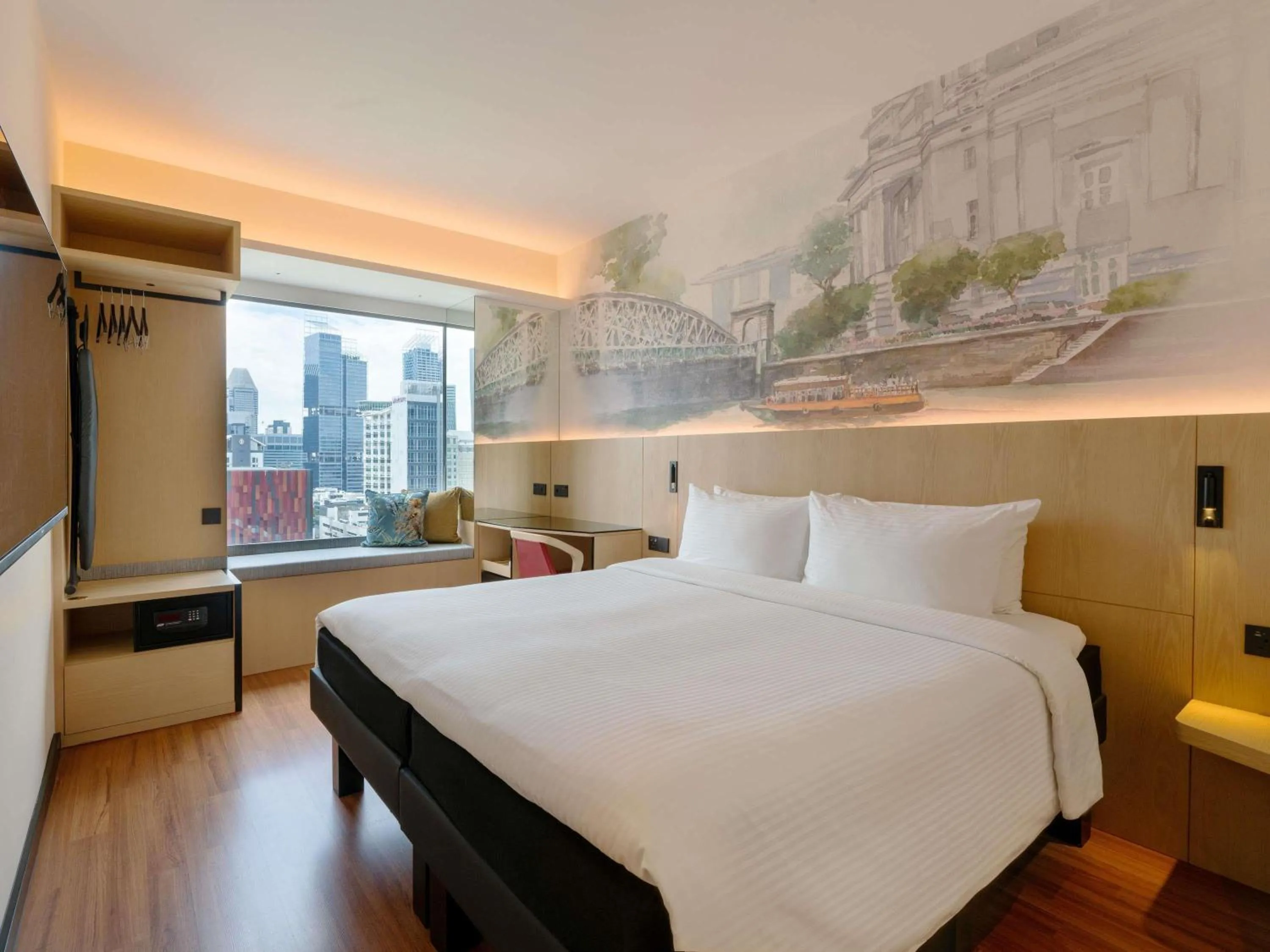 Bedroom, Bed in Ibis Singapore on Bencoolen - Newly Renovated