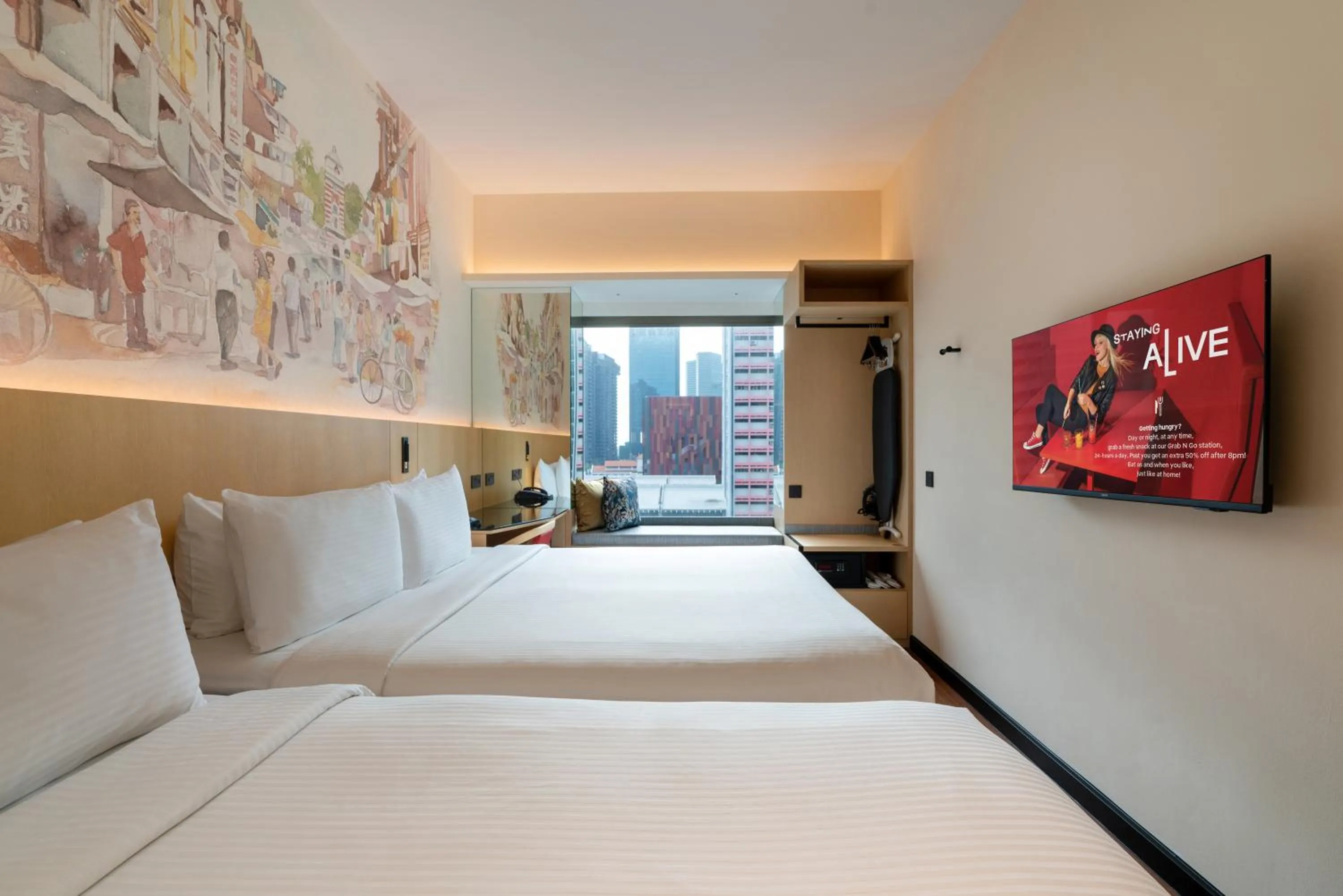 Bed in Ibis Singapore on Bencoolen - Newly Renovated