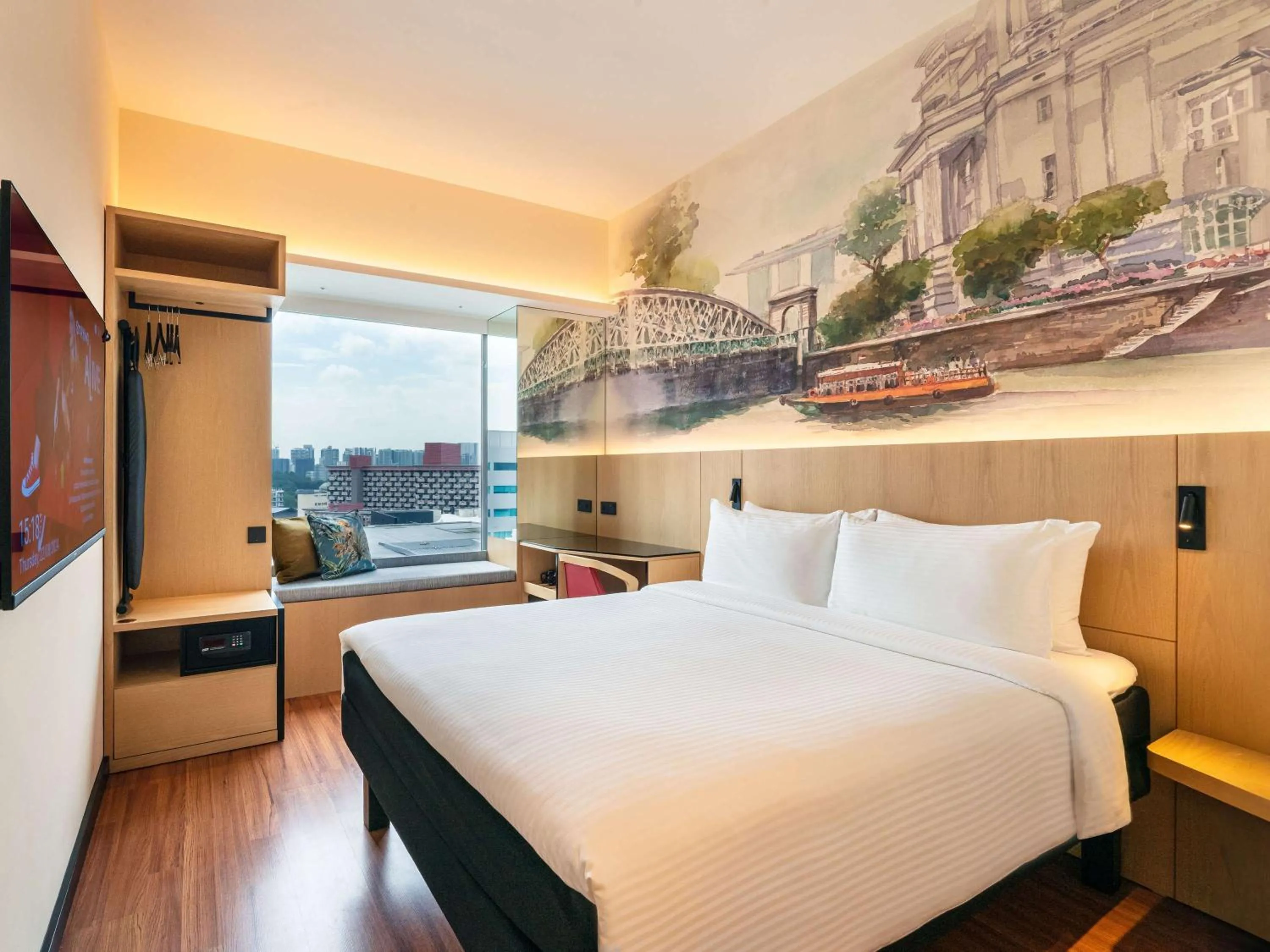 Bedroom, Bed in Ibis Singapore on Bencoolen - Newly Renovated