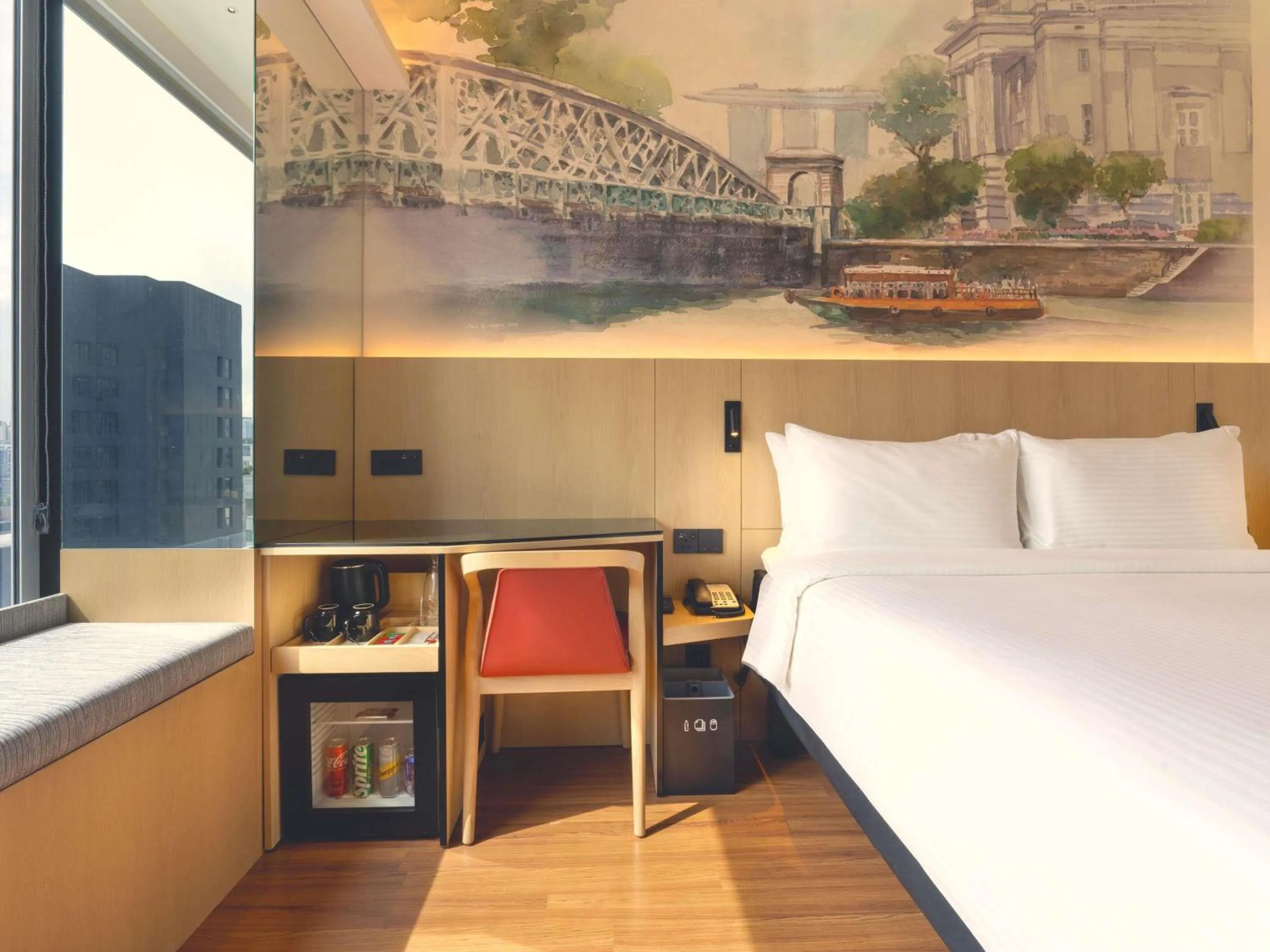 Bedroom, Bed in Ibis Singapore on Bencoolen - Newly Renovated