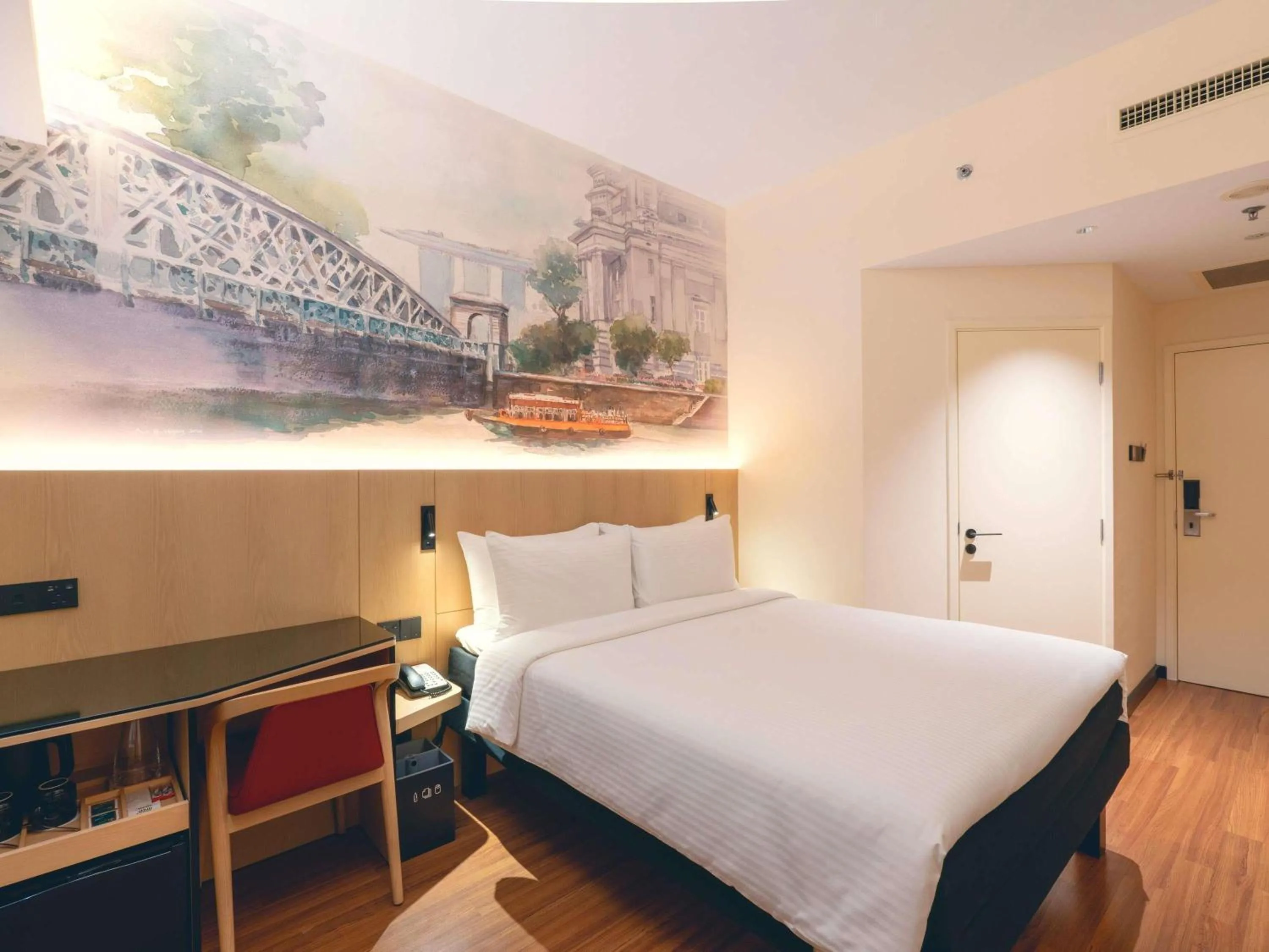 Bedroom, Bed in Ibis Singapore on Bencoolen - Newly Renovated